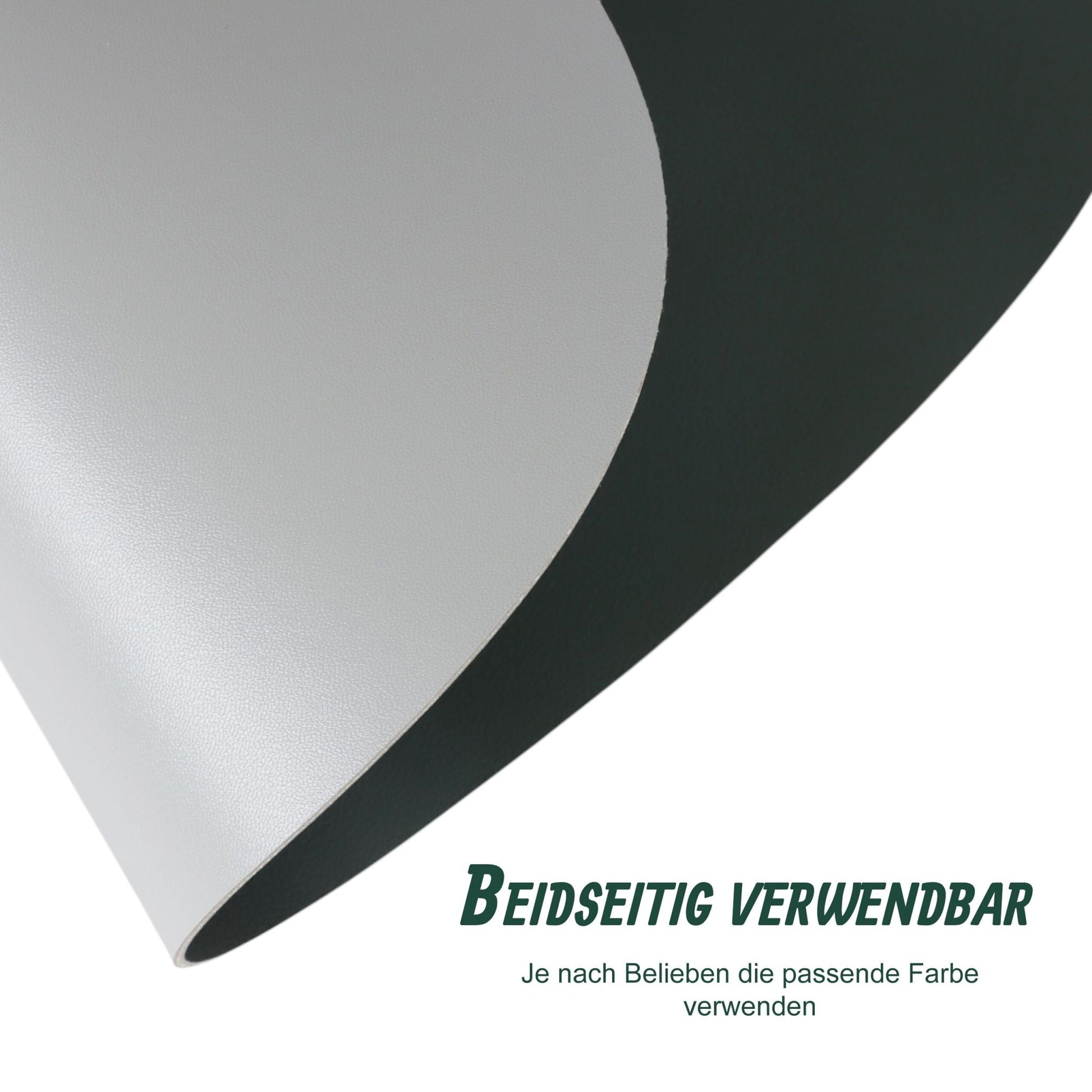 Platzdeckchen mit Untersetzern 6er-Set Dunkelgrün-Grau von Relaxdays