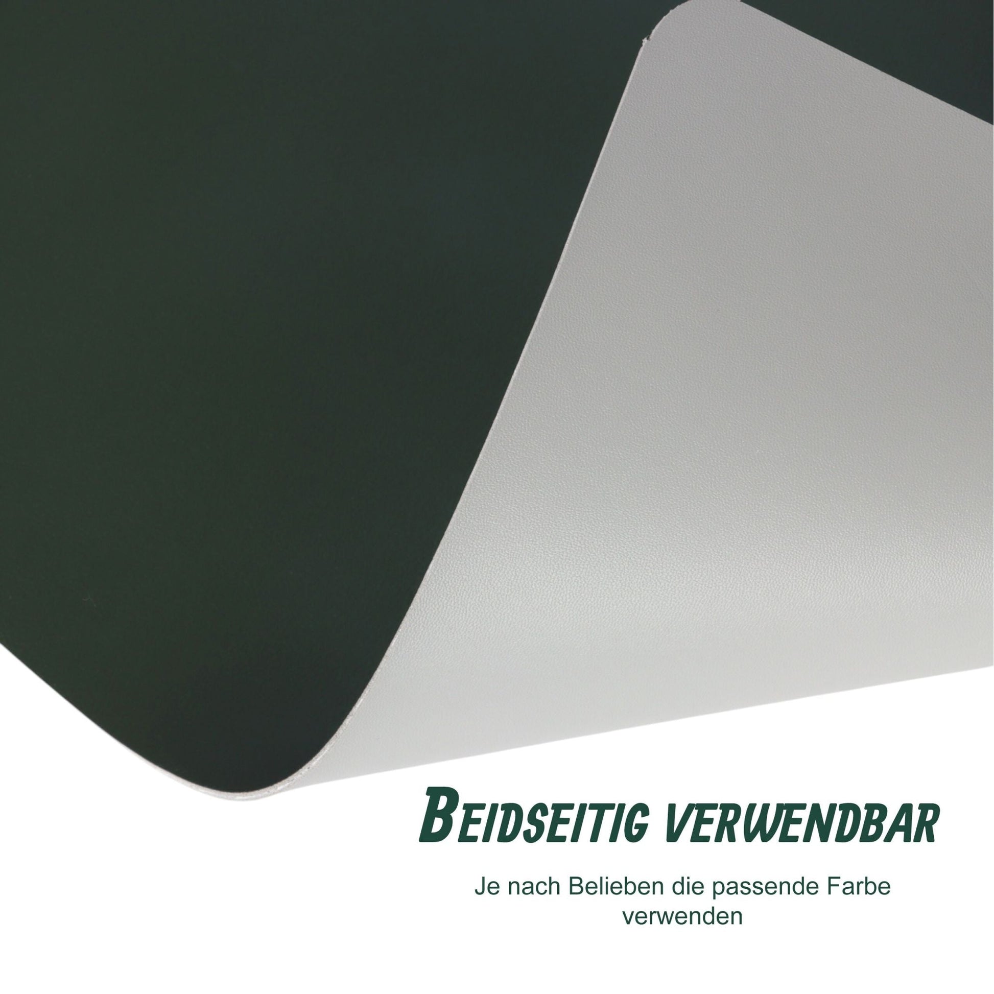 Platzdeckchen mit Untersetzern 6er-Set Dunkelgrün-Grau von Relaxdays
