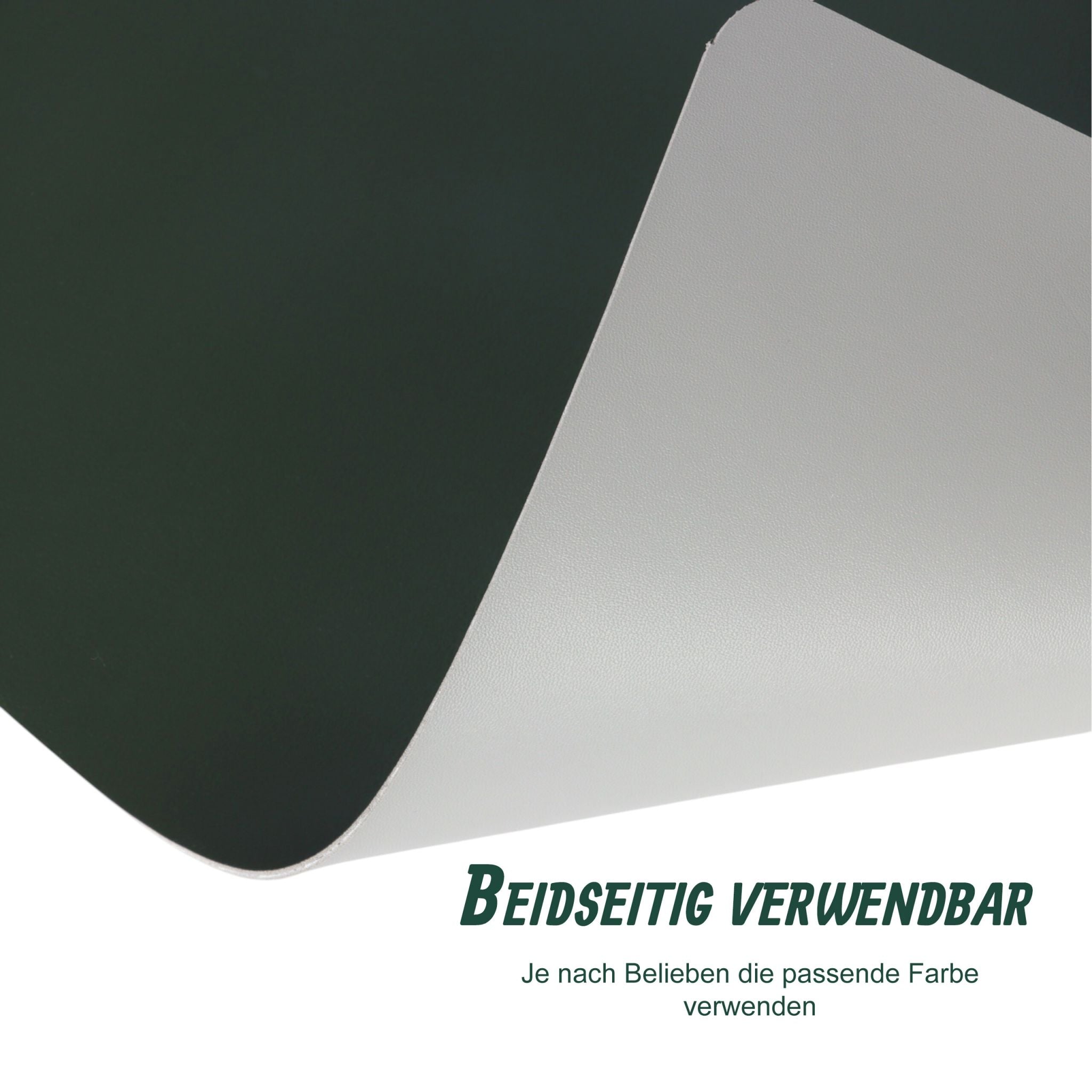 Platzdeckchen mit Untersetzern 6er-Set Dunkelgrün-Grau von Relaxdays