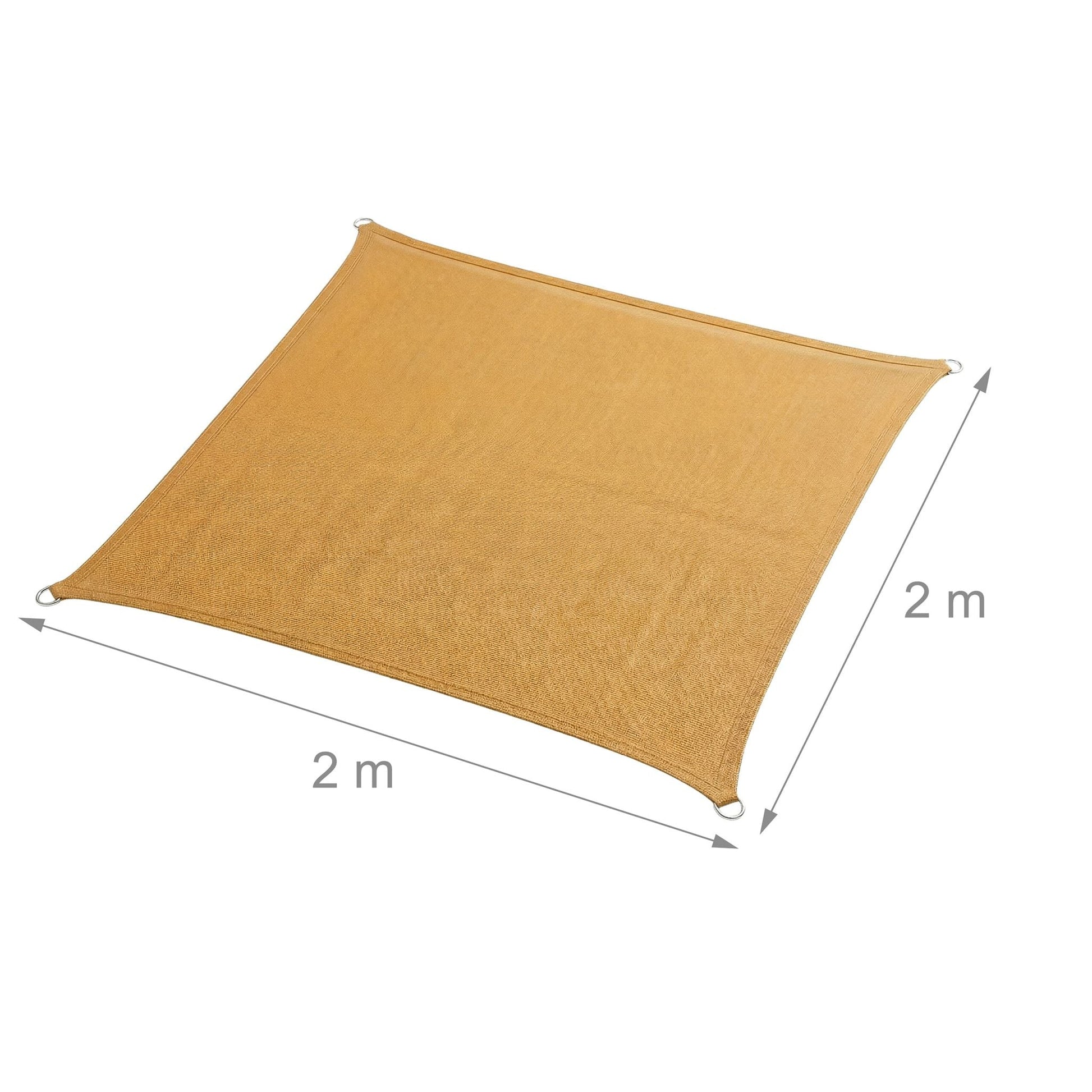 Sonnensegel HDPE Beige von Relaxdays