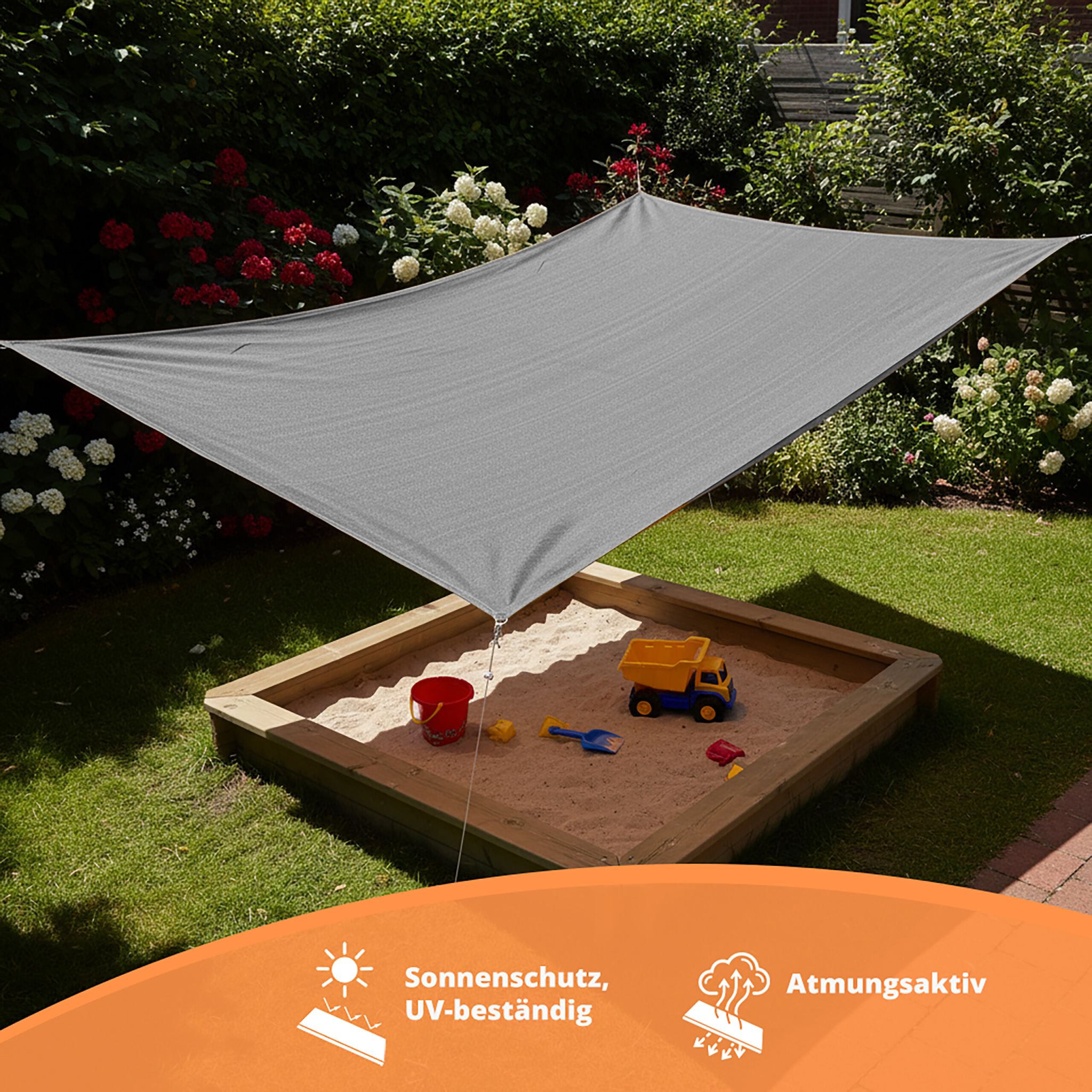 Sonnensegel HDPE Anthrazit