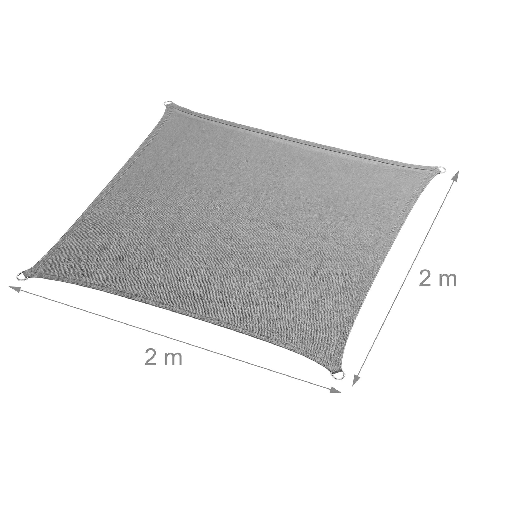 Sonnensegel HDPE Anthrazit von Relaxdays