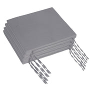 Flache Stuhlkissen 4er-Set Grau von Relaxdays
