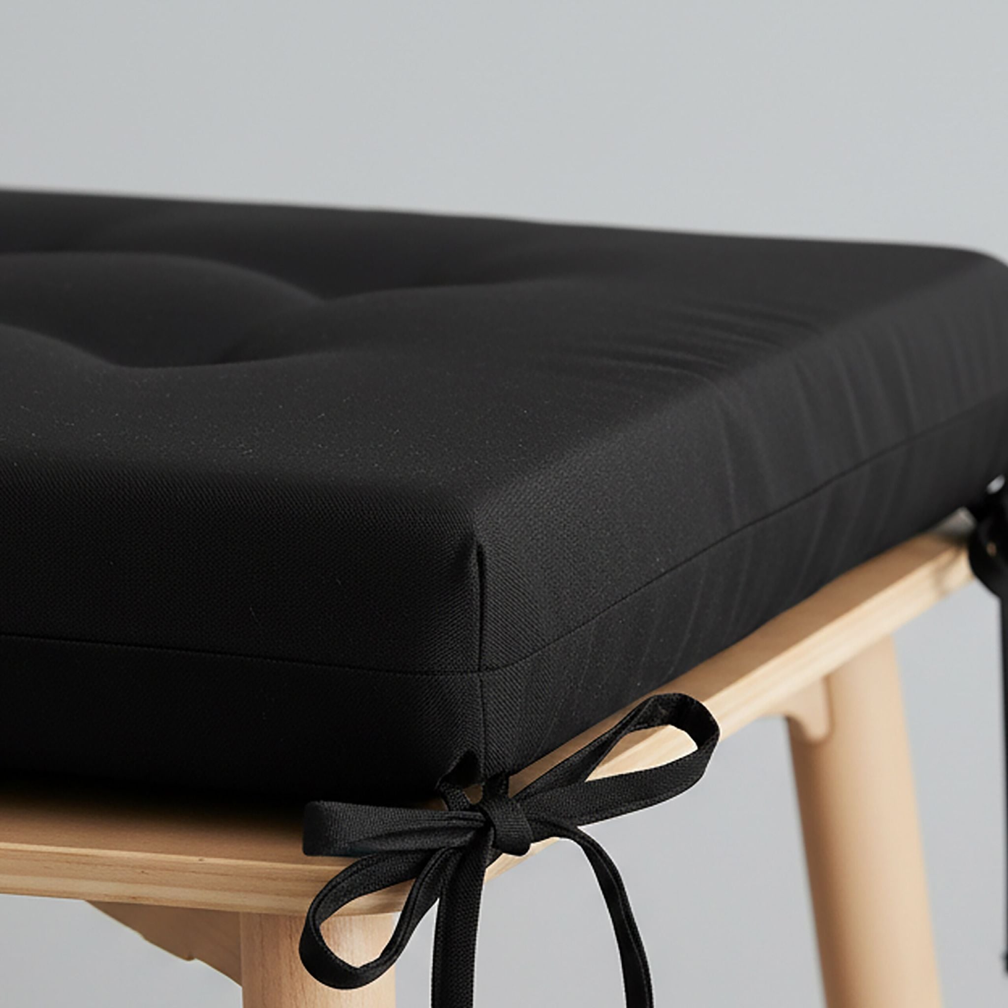 Flache Stuhlkissen 4er-Set Anthrazit von Relaxdays