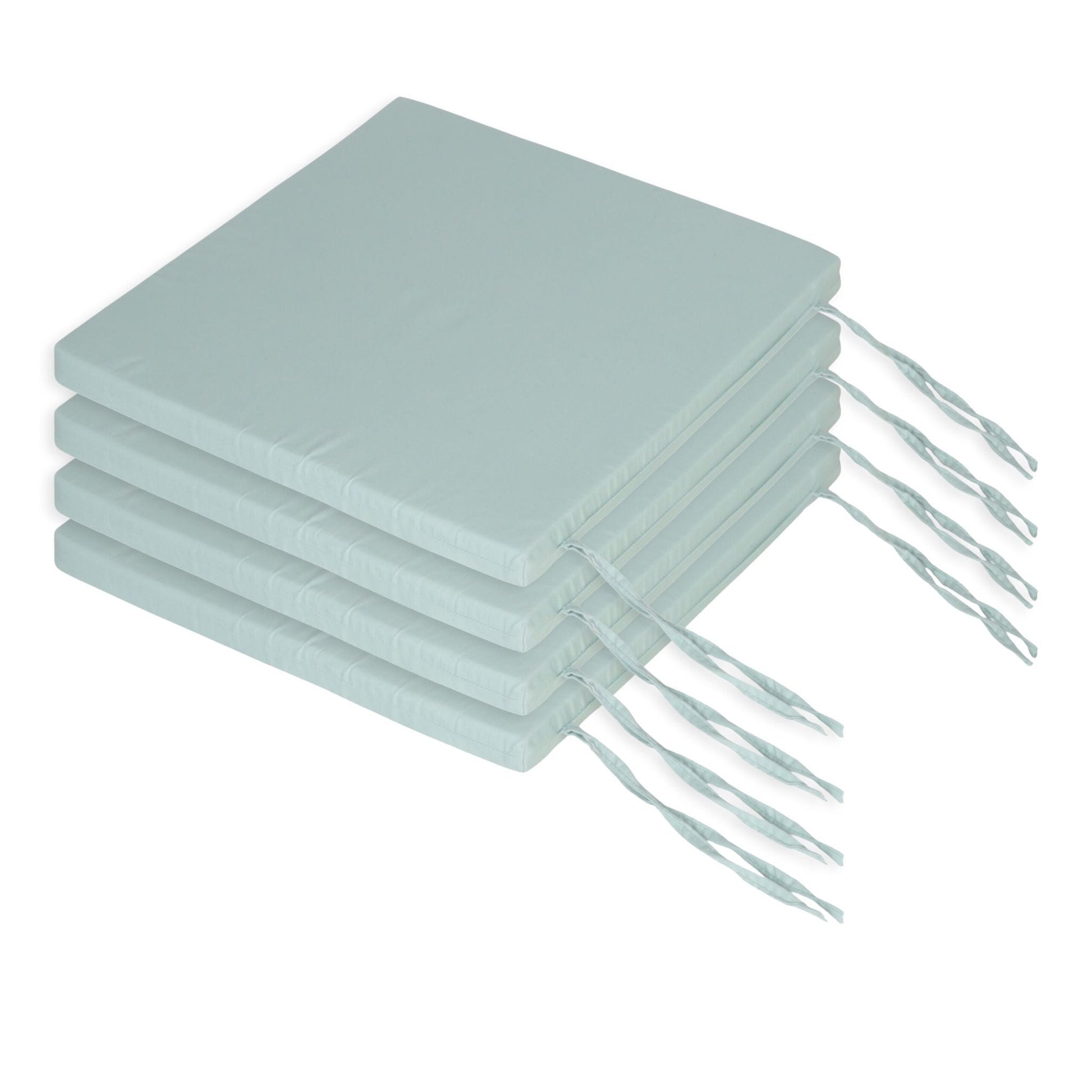 Flache Stuhlkissen 4er-Set Grün von Relaxdays