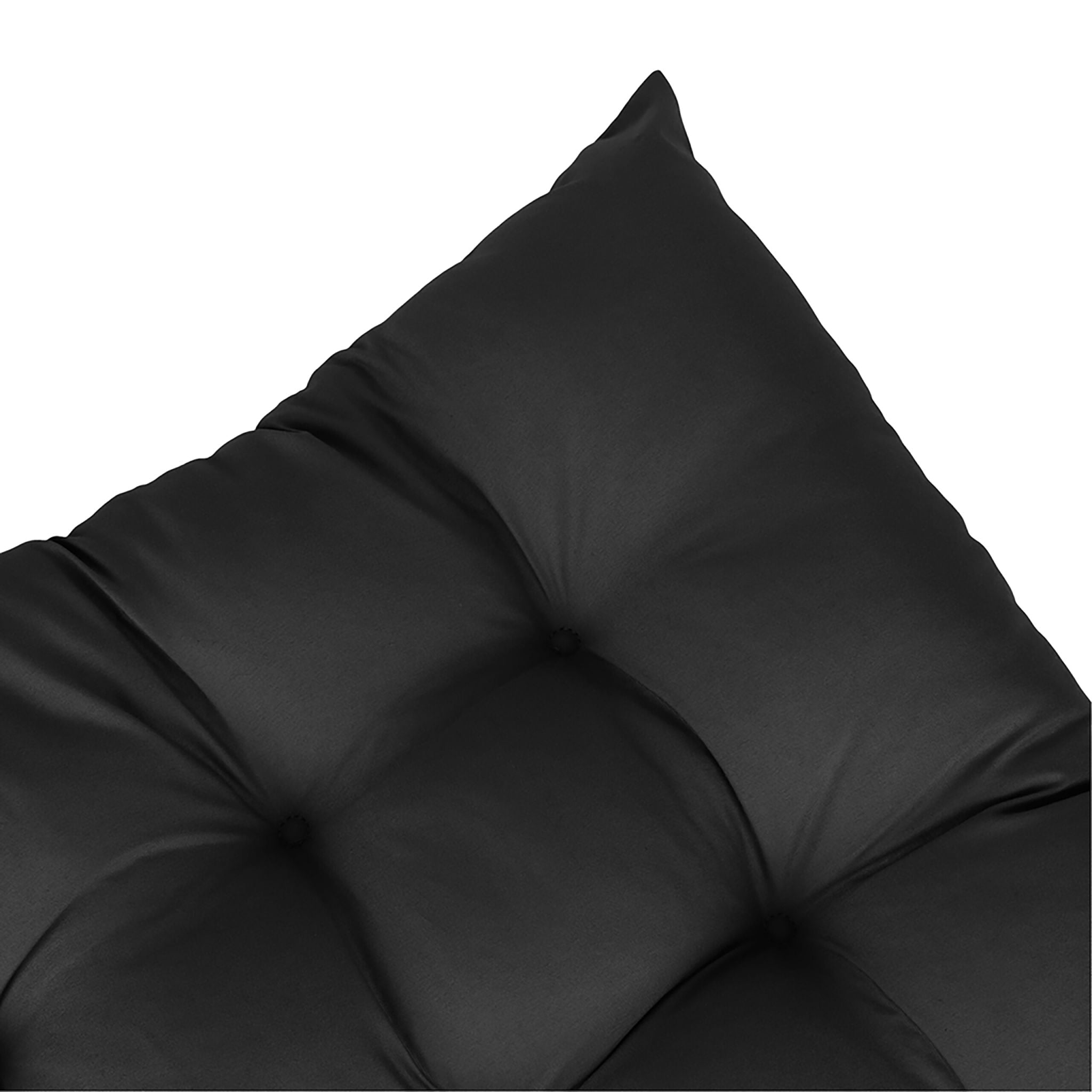 Gesteppte Stuhlkissen 4er-Set Schwarz von Relaxdays