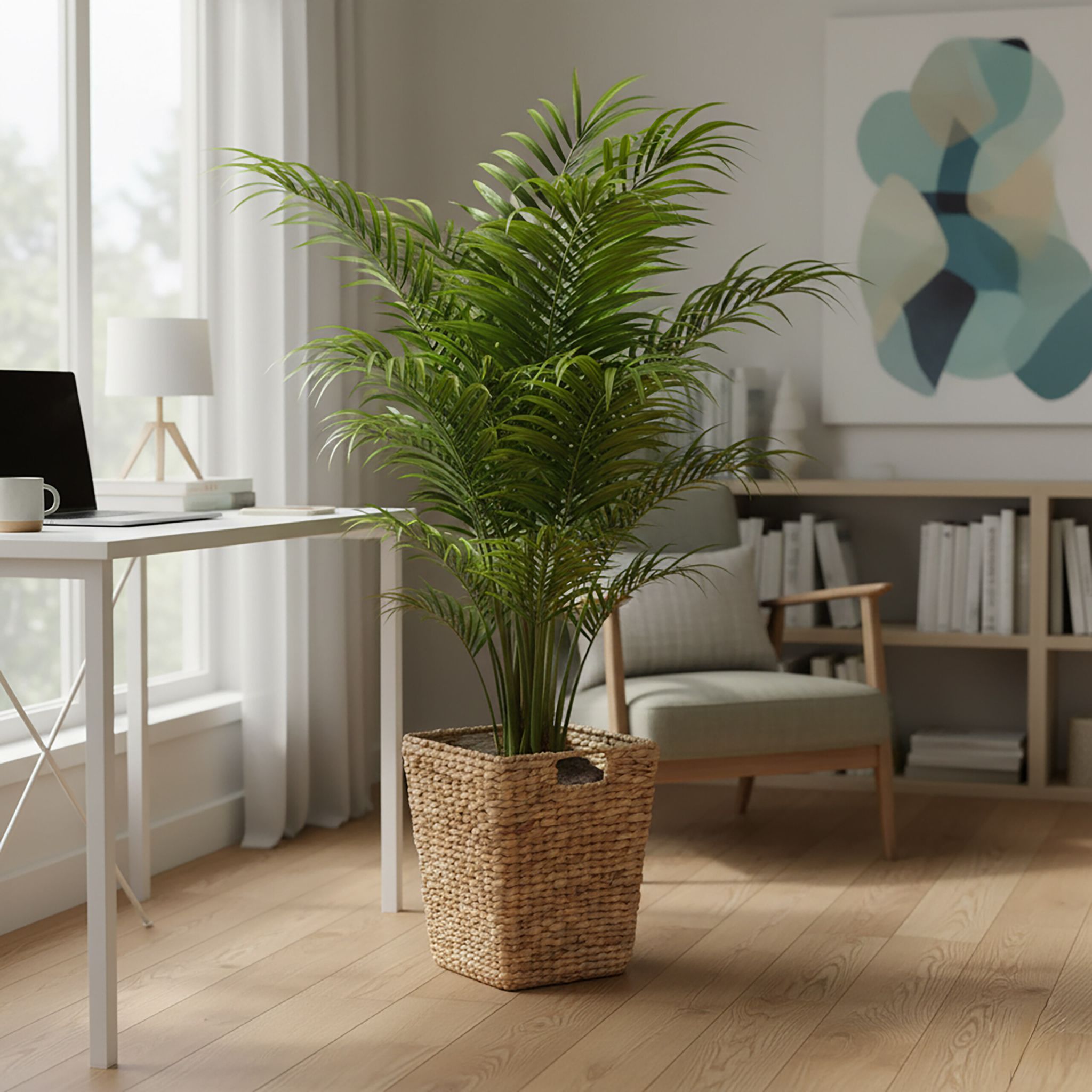 Papierkorb Wasserhyazinthe Hellbraun von Relaxdays