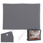 Sonnensegel Polyester Anthrazit von Relaxdays