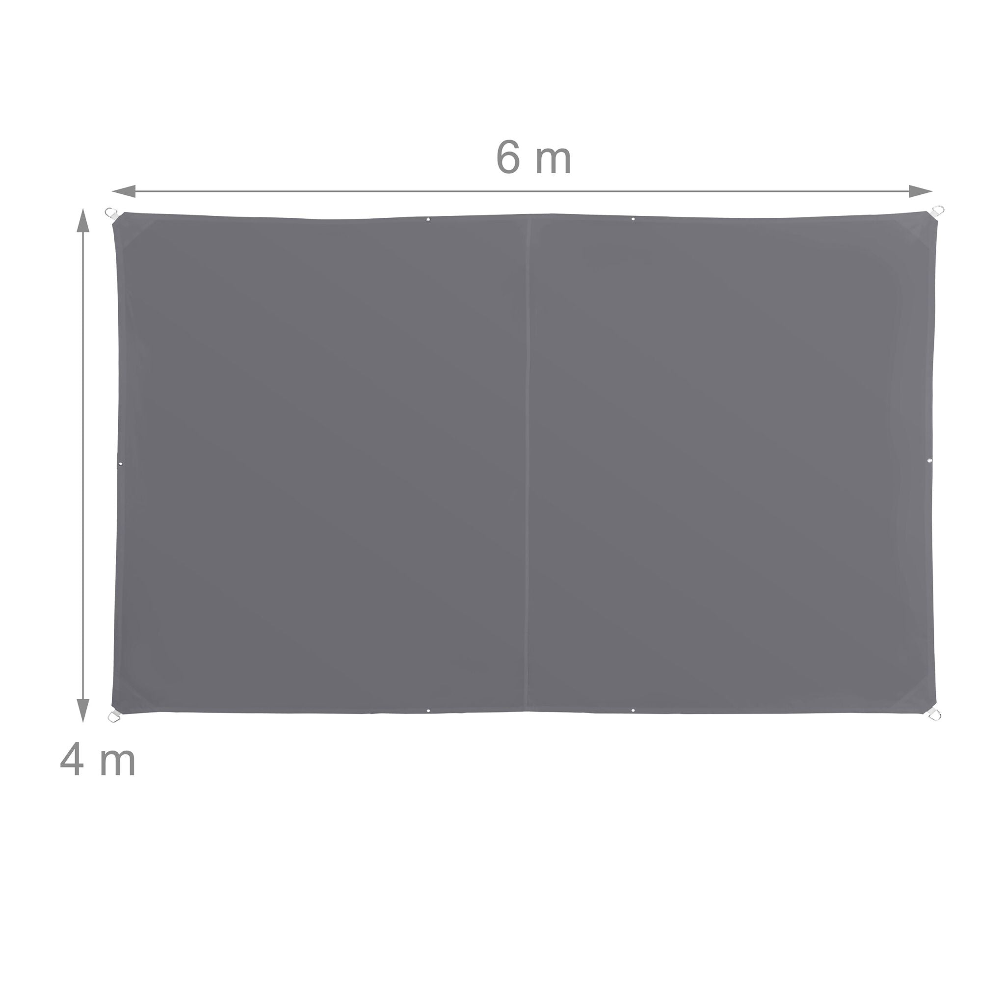 Sonnensegel Polyester Anthrazit