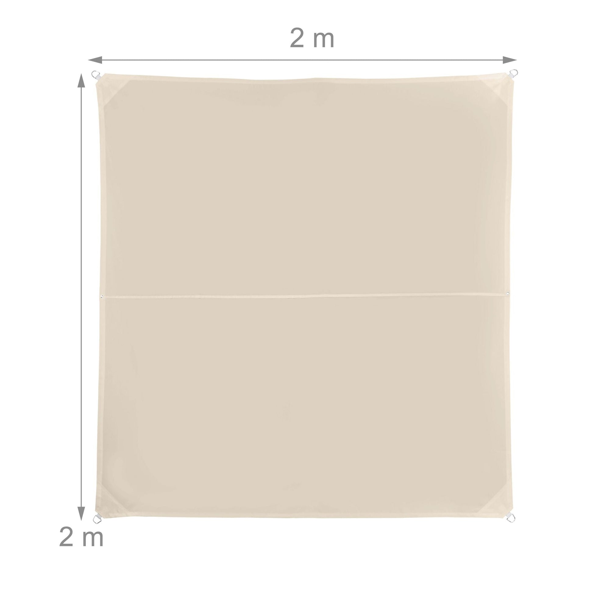 Sonnensegel Polyester Beige von Relaxdays