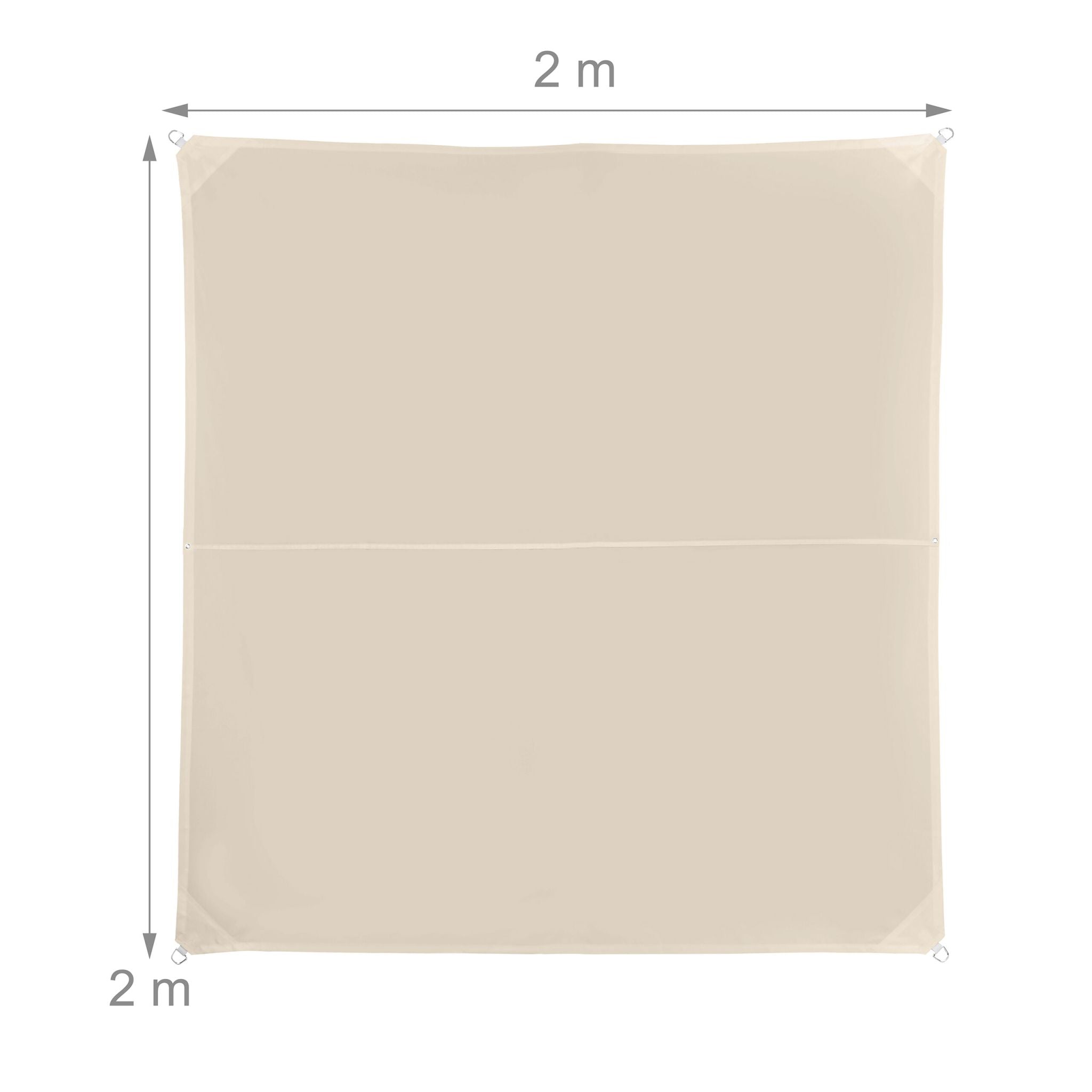 Sonnensegel Polyester Beige von Relaxdays