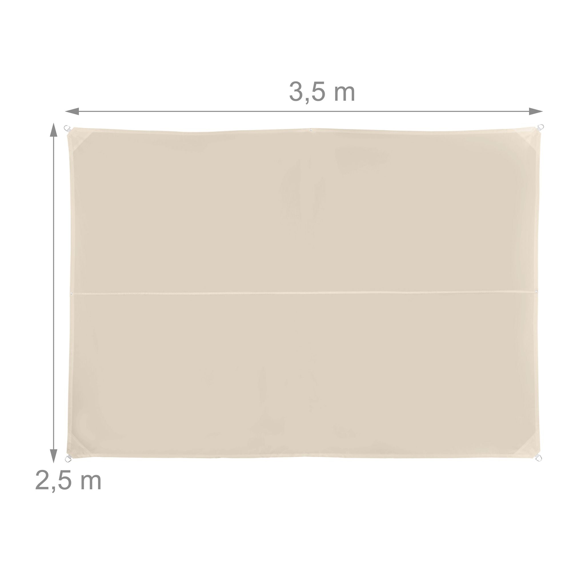 Sonnensegel Polyester Beige