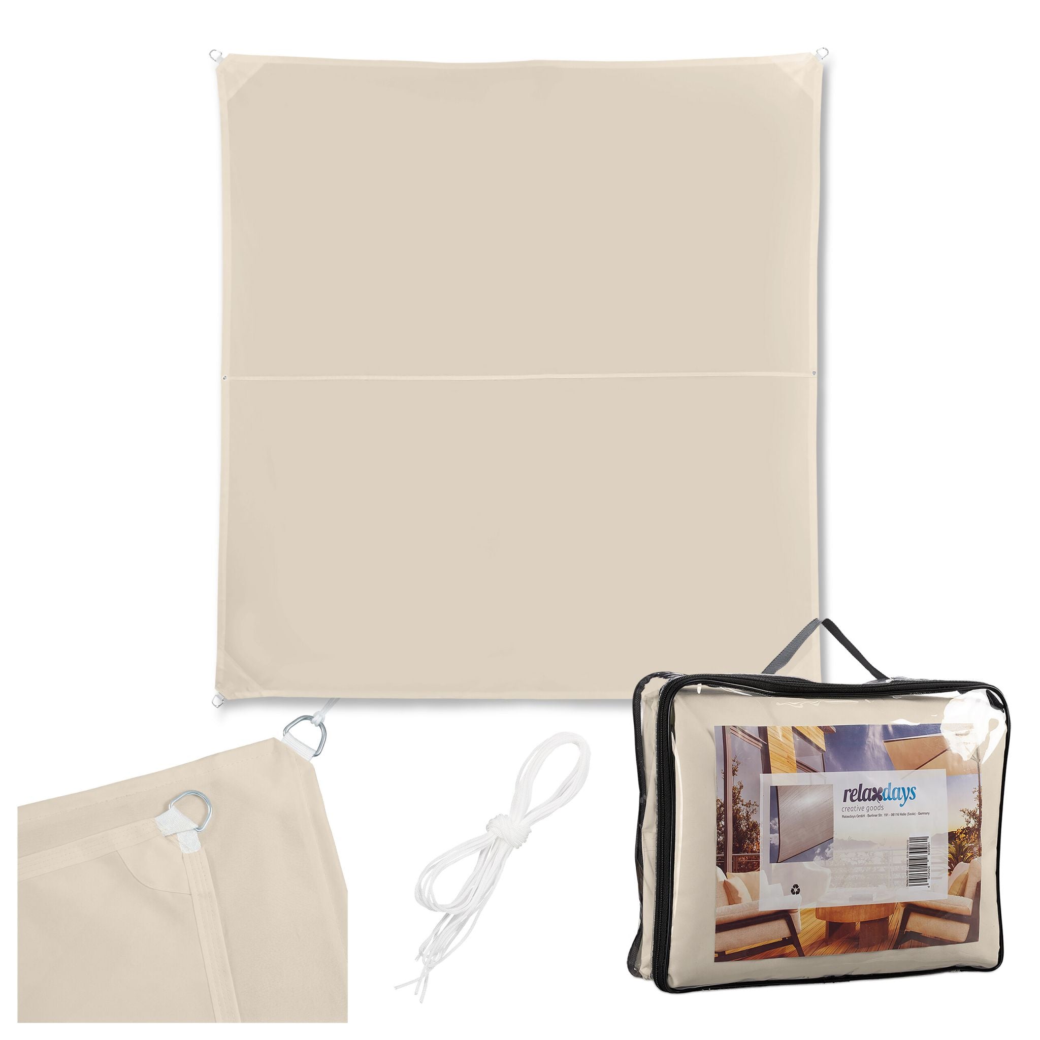 Sonnensegel Polyester Beige