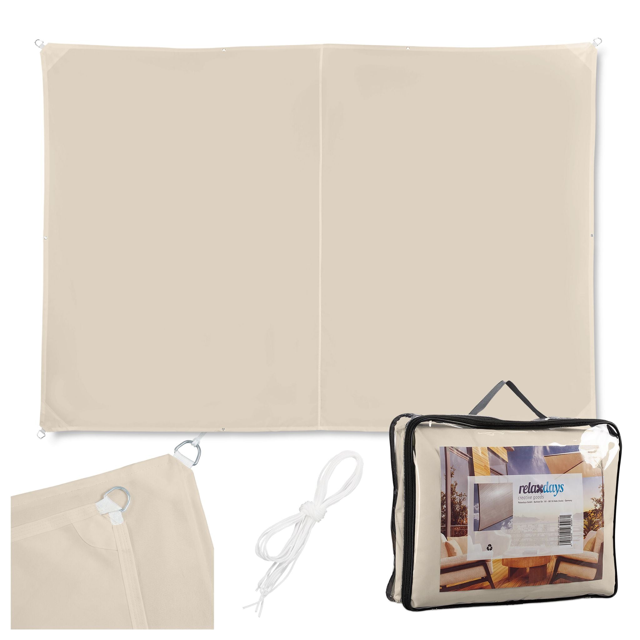 Sonnensegel Polyester Beige