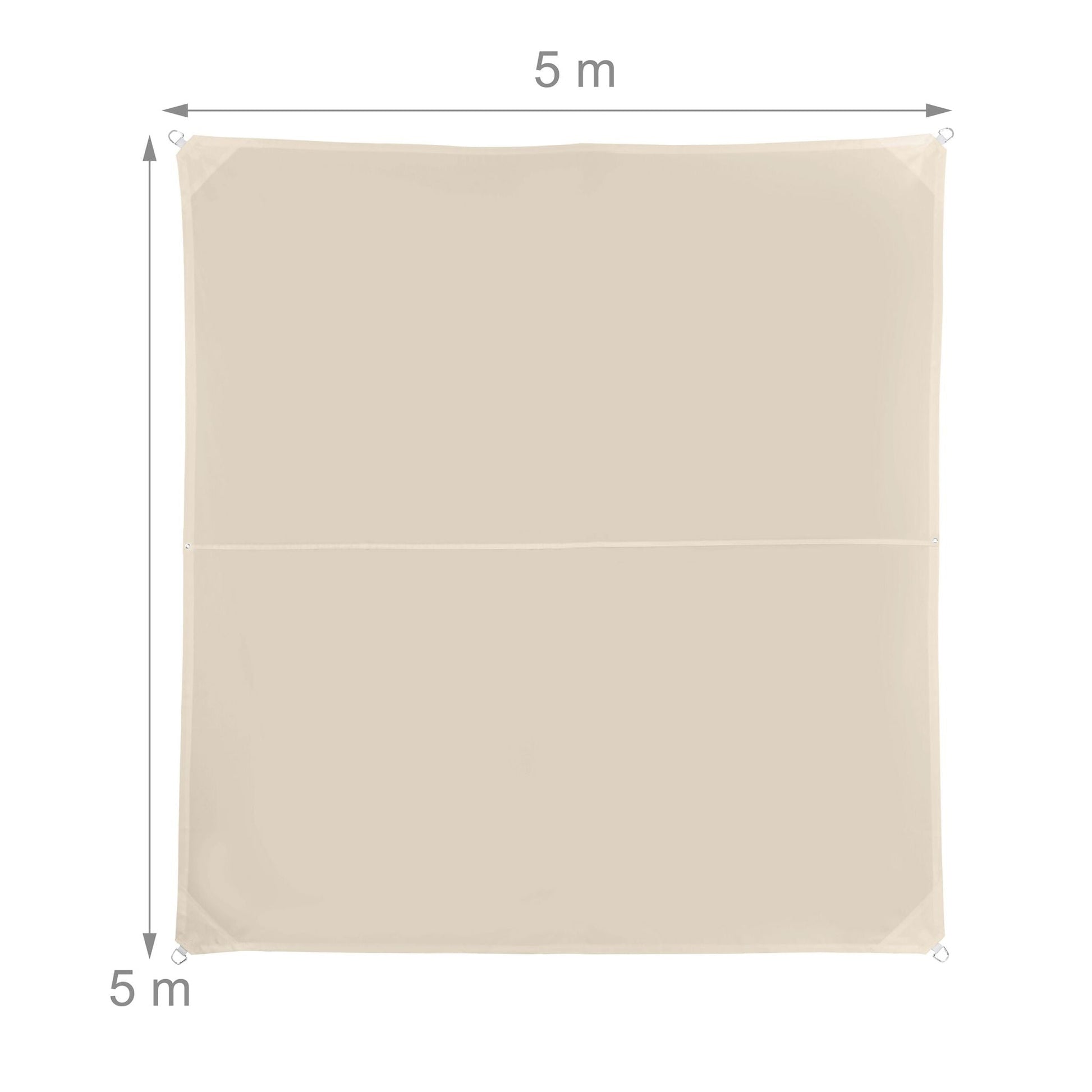 Sonnensegel Polyester Beige von Relaxdays