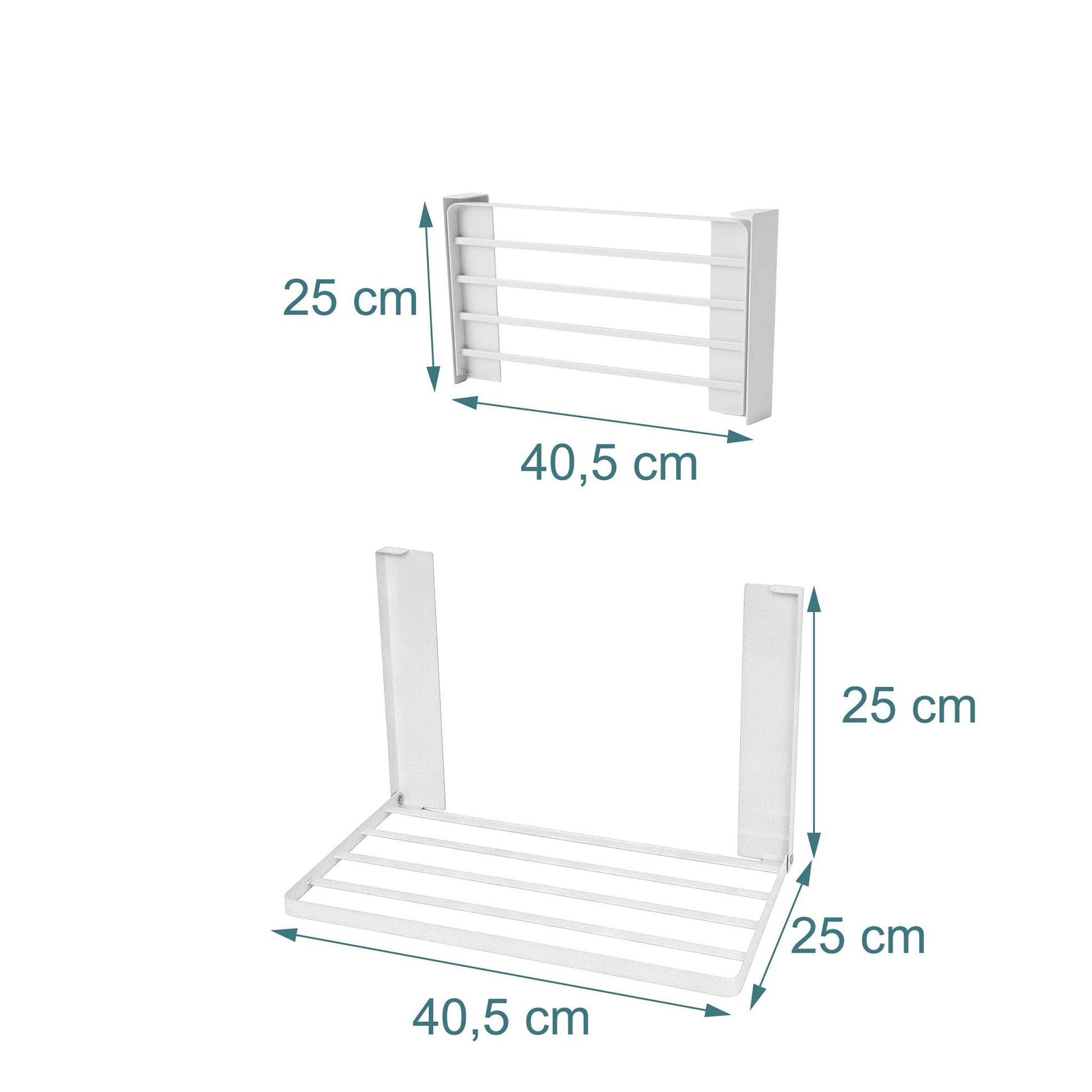 Magnetischer, faltbarer Wäschetrockner Weiss von Relaxdays
