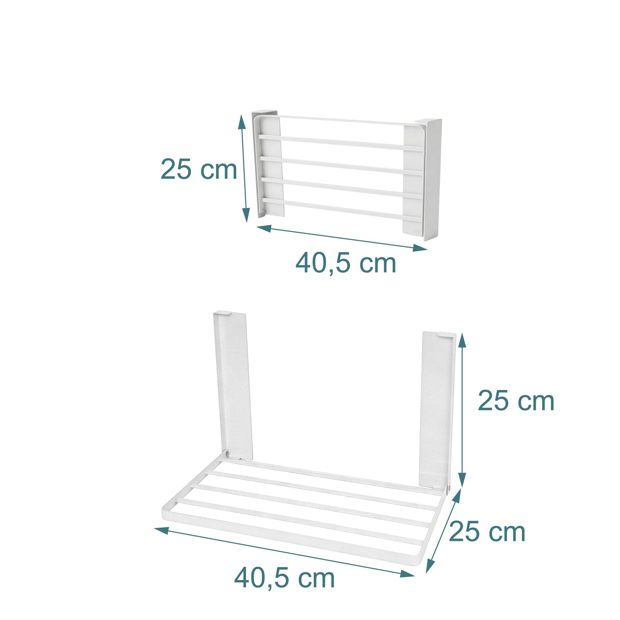 Magnetischer, faltbarer Wäschetrockner Weiss von Relaxdays