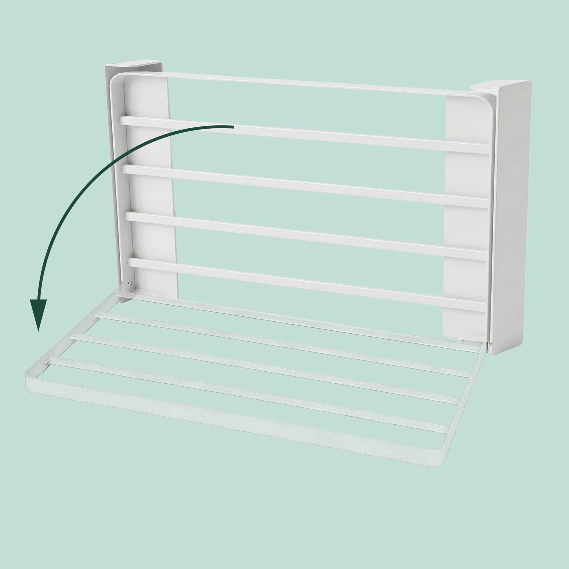 Magnetischer, faltbarer Wäschetrockner Weiss von Relaxdays