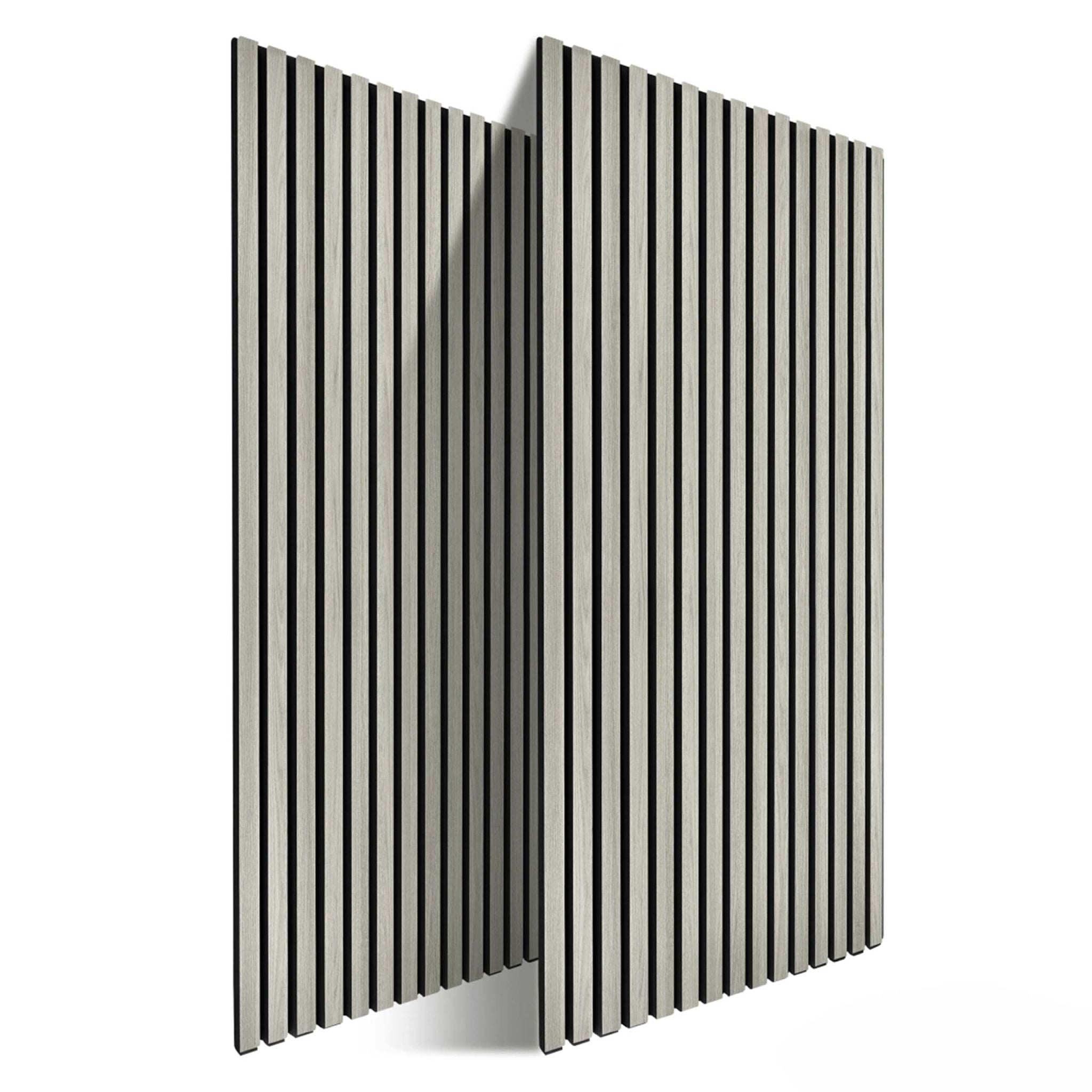 Akustikpaneele 120 x 60cm 2er-Set Creme von Relaxdays