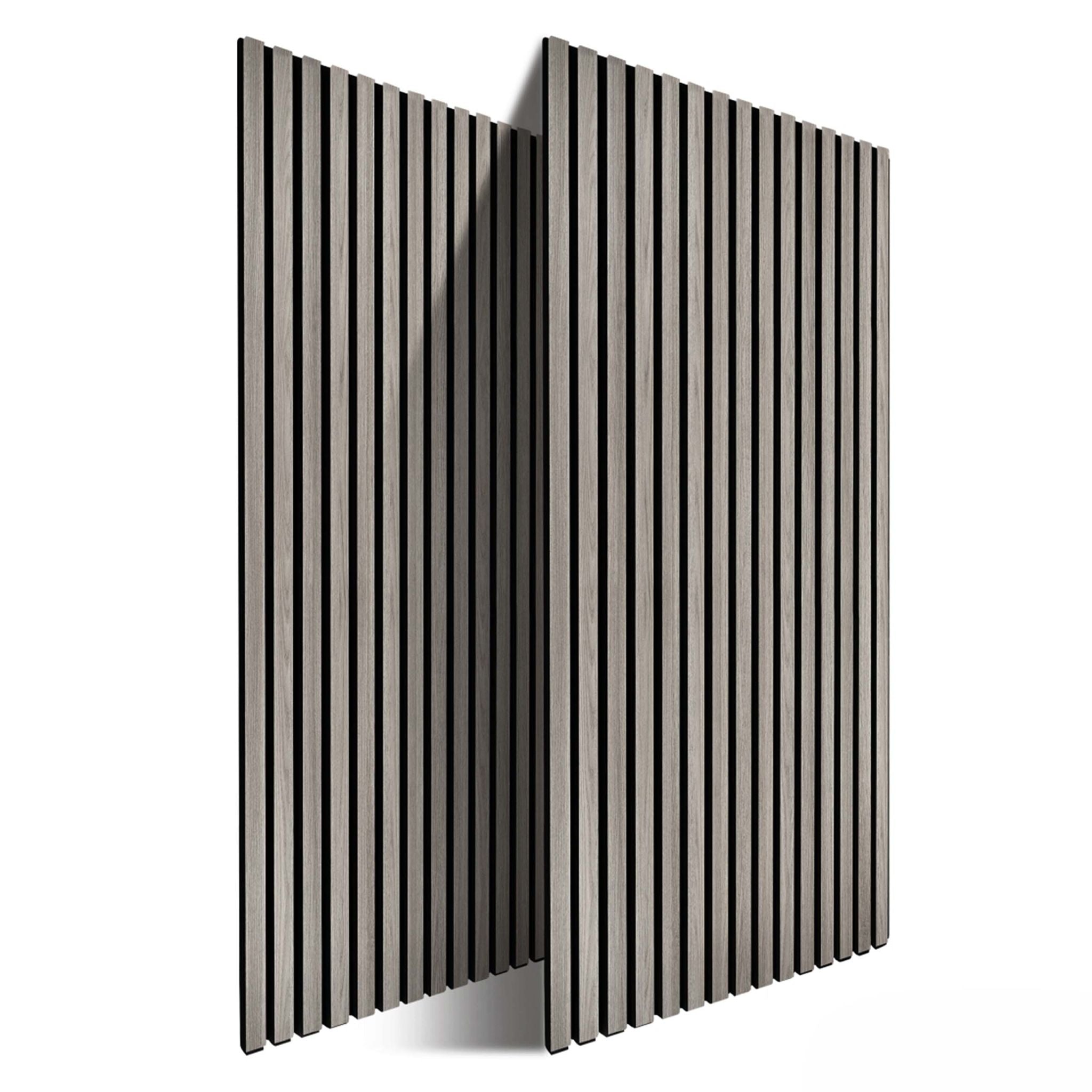 Akustikpaneele 120 x 60cm 2er-Set Grau von Relaxdays