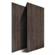 Akustikpaneele 120 x 60cm 2er-Set Dunkelbraun von Relaxdays