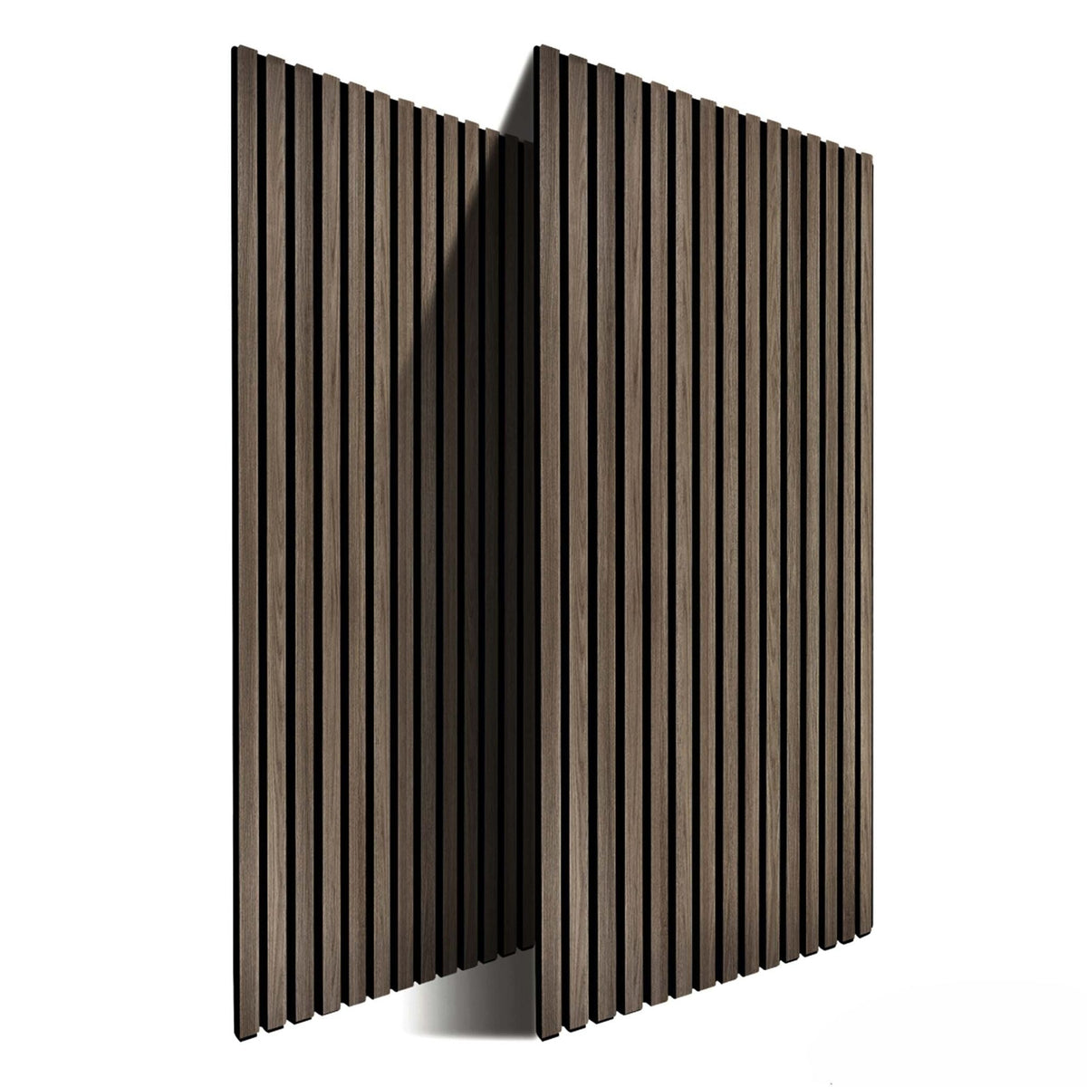Akustikpaneele 120 x 60cm 2er-Set Dunkelbraun von Relaxdays