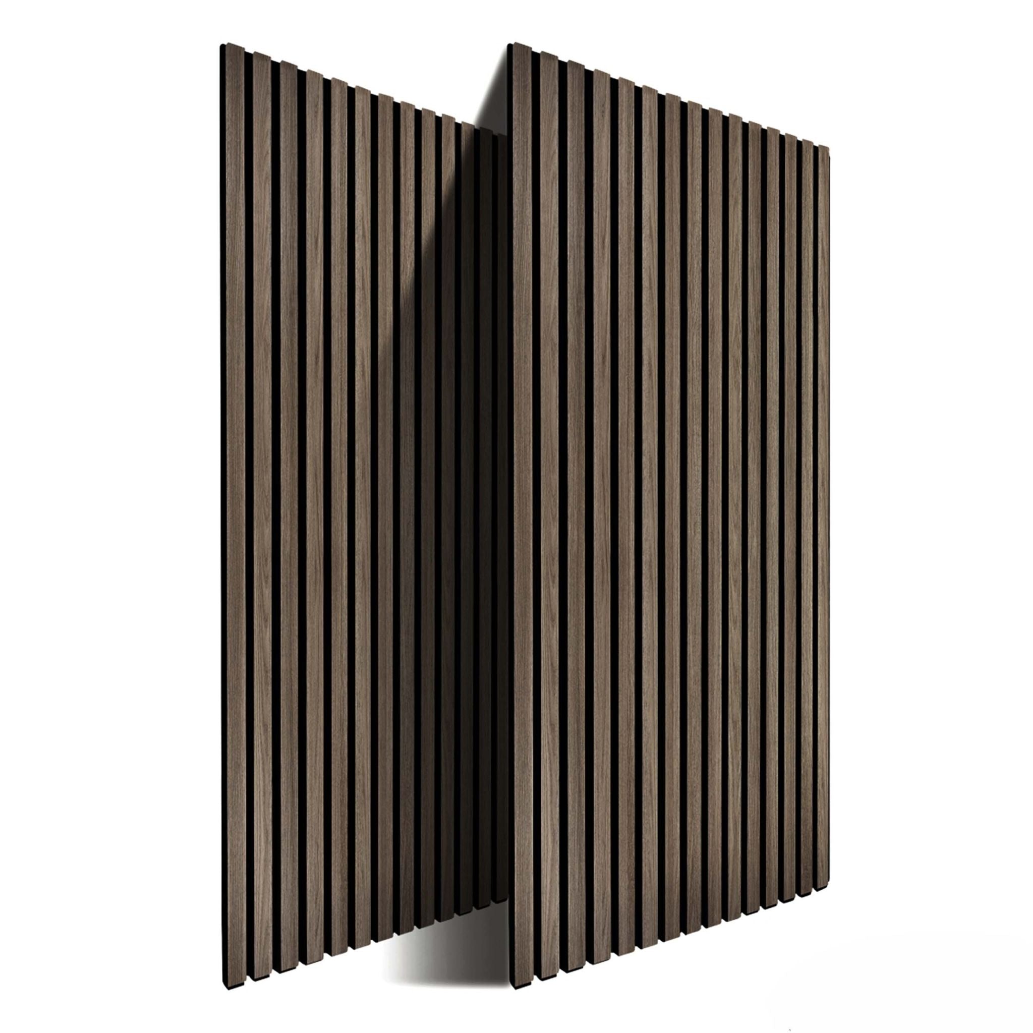 Akustikpaneele 120 x 60cm 2er-Set Dunkelbraun von Relaxdays