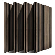 Akustikpaneele 120 x 60cm 4er-Set Dunkelbraun von Relaxdays