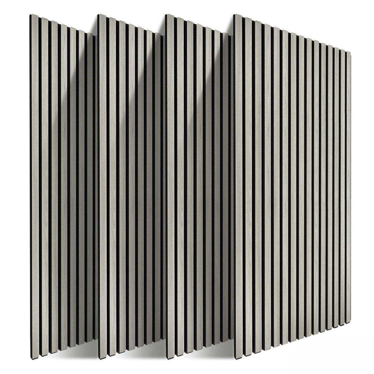 Akustikpaneele 120 x 60cm 4er-Set Creme von Relaxdays