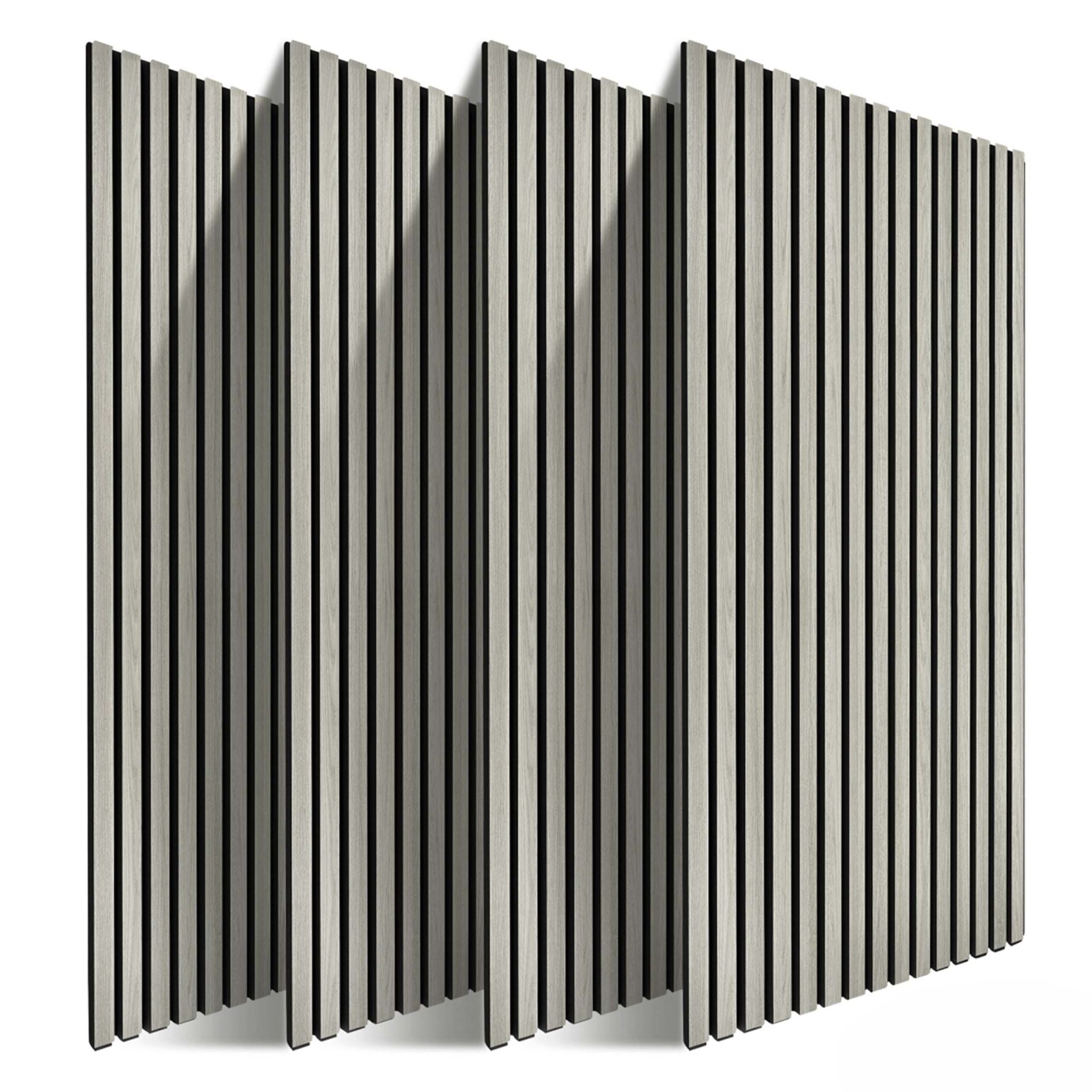 Akustikpaneele 120 x 60cm 4er-Set Creme von Relaxdays