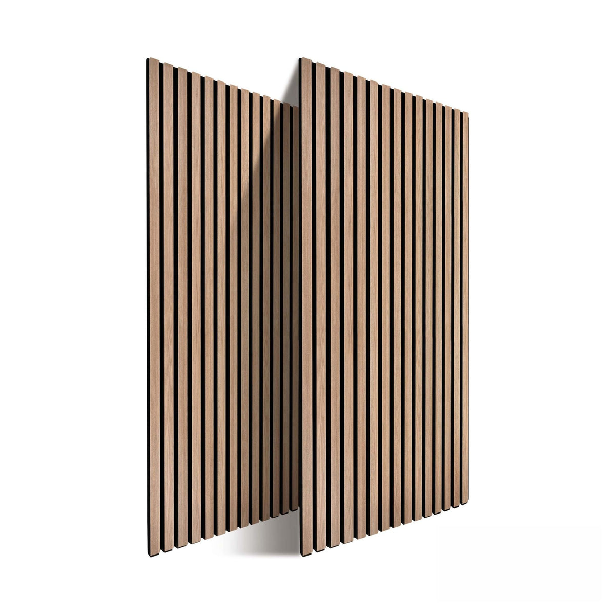 Akustikpaneele 120 x 60cm 2er-Set Hellbraun von Relaxdays