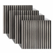 Akustikpaneele 60 x 60cm 4er-Set Grau von Relaxdays