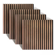 Akustikpaneele 60 x 60cm 4er-Set Braun von Relaxdays