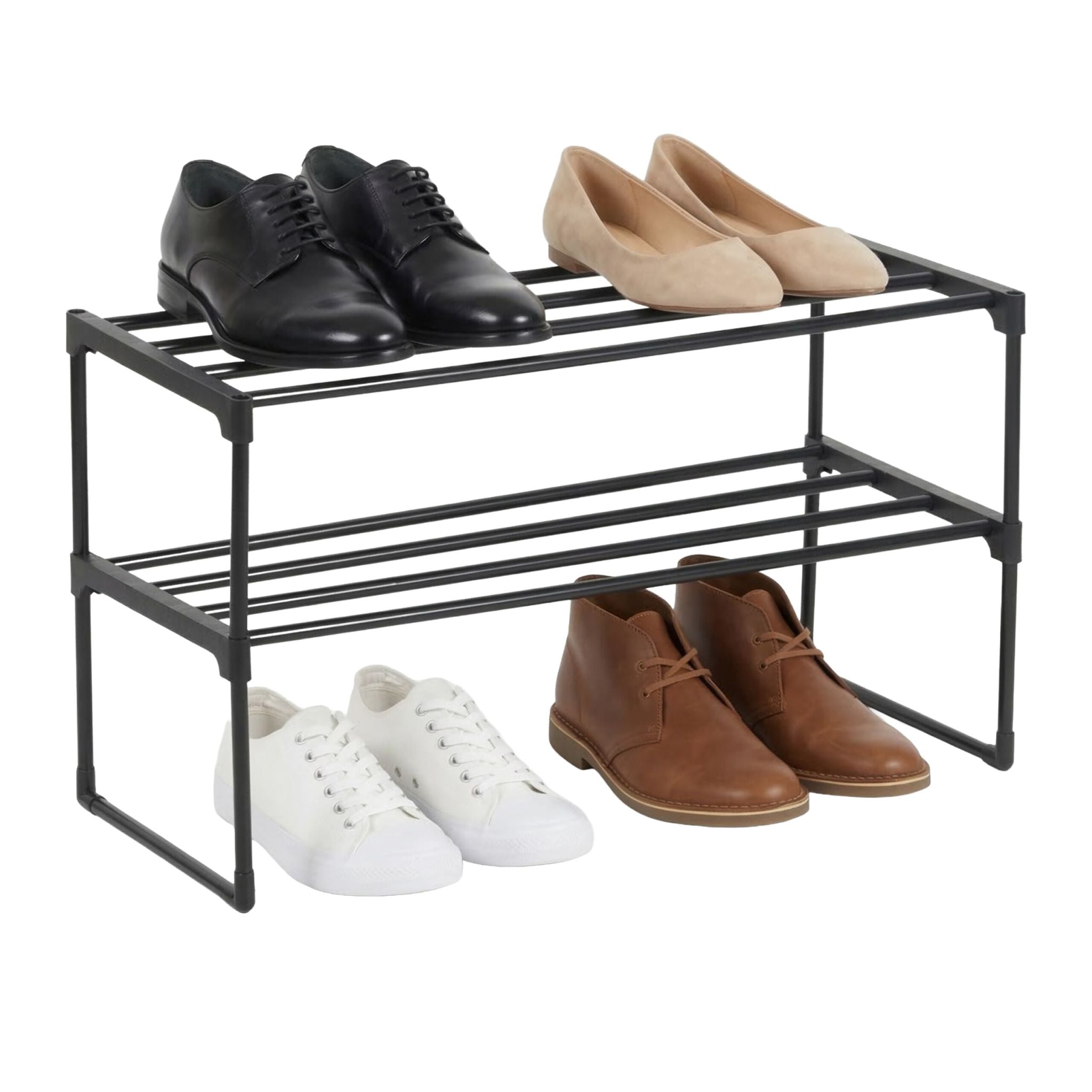 Schuhregal Metall Schwarz von Relaxdays