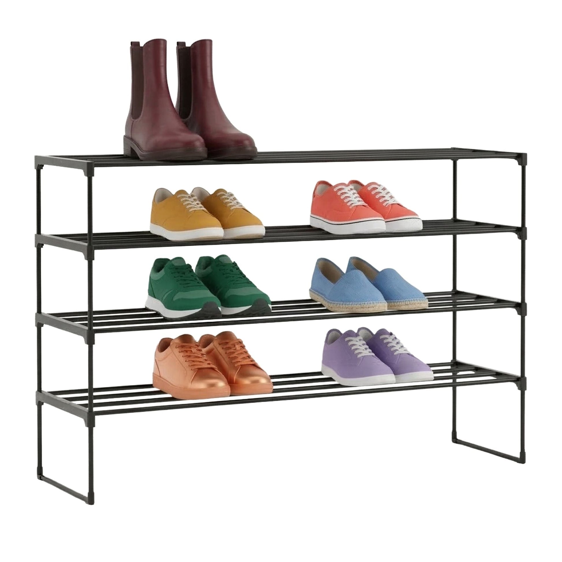 Schuhregal Metall Schwarz von Relaxdays