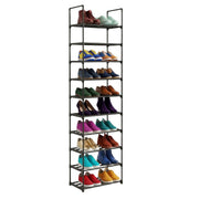 Schuhregal Stecksystem Metall Schwarz von Relaxdays