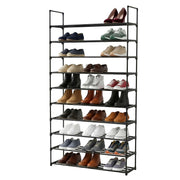Schuhregal Stecksystem Metall Schwarz von Relaxdays