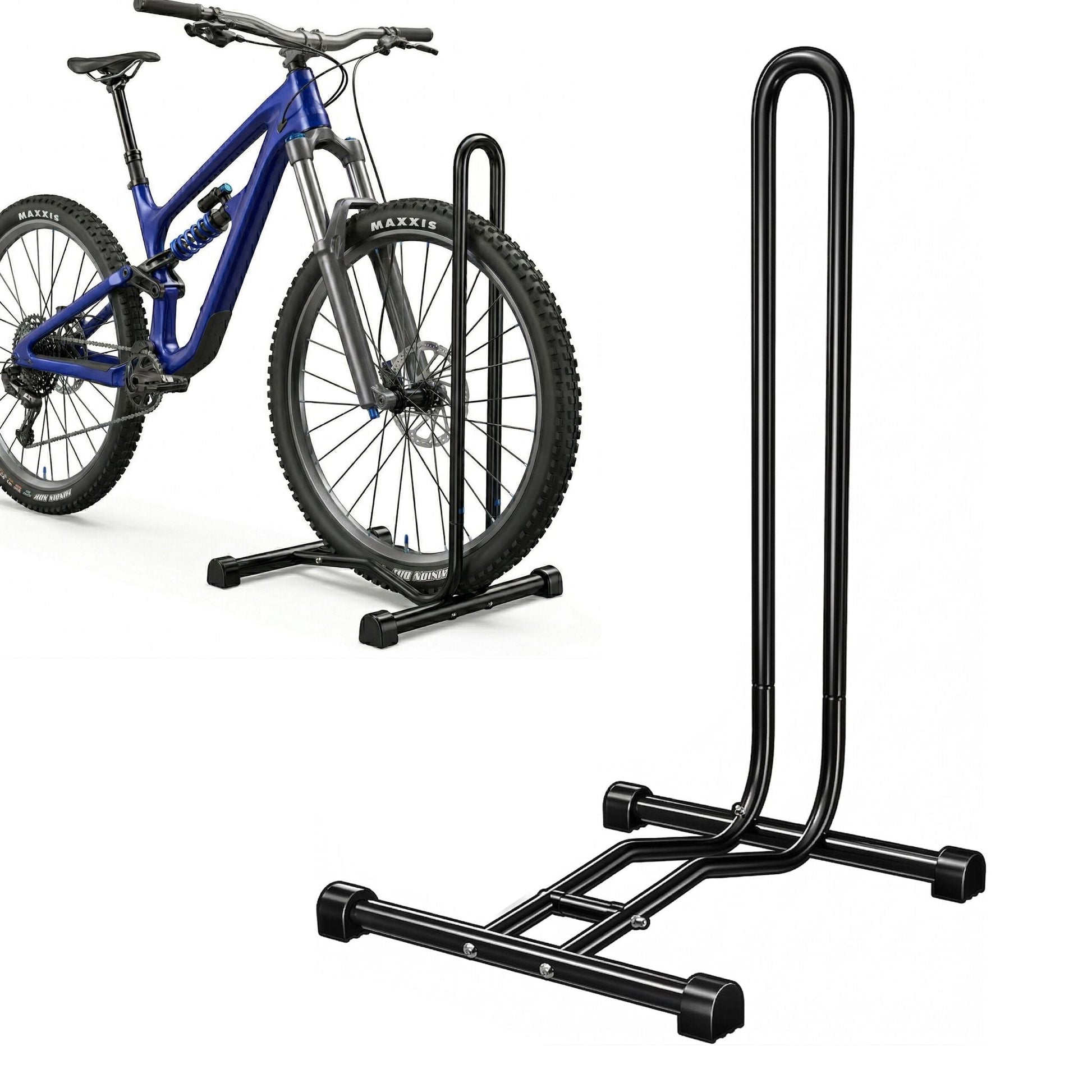 Fahrradständer stellungsständer Boden Schwarz von Relaxdays