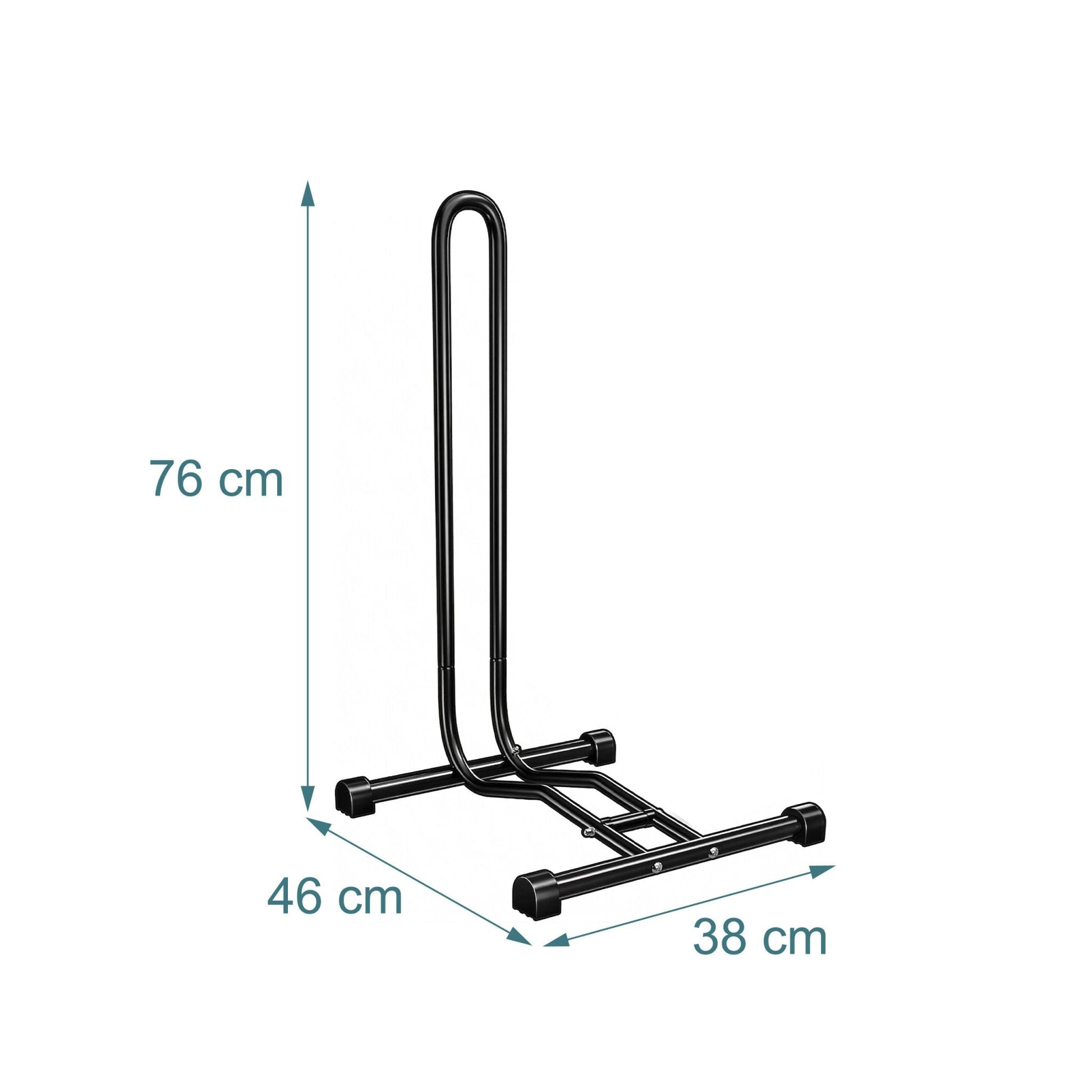 Fahrradständer stellungsständer Boden Schwarz von Relaxdays
