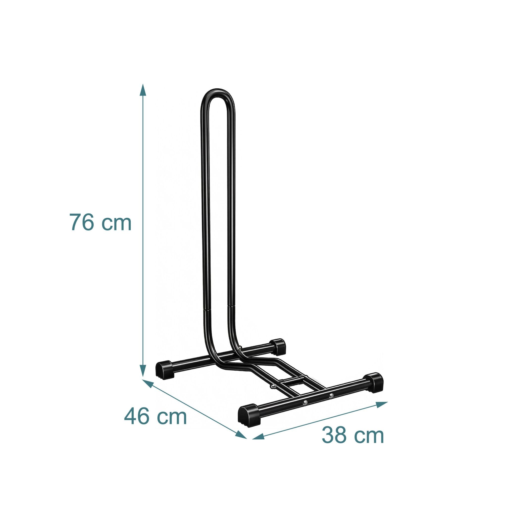 Fahrradständer stellungsständer Boden Schwarz von Relaxdays