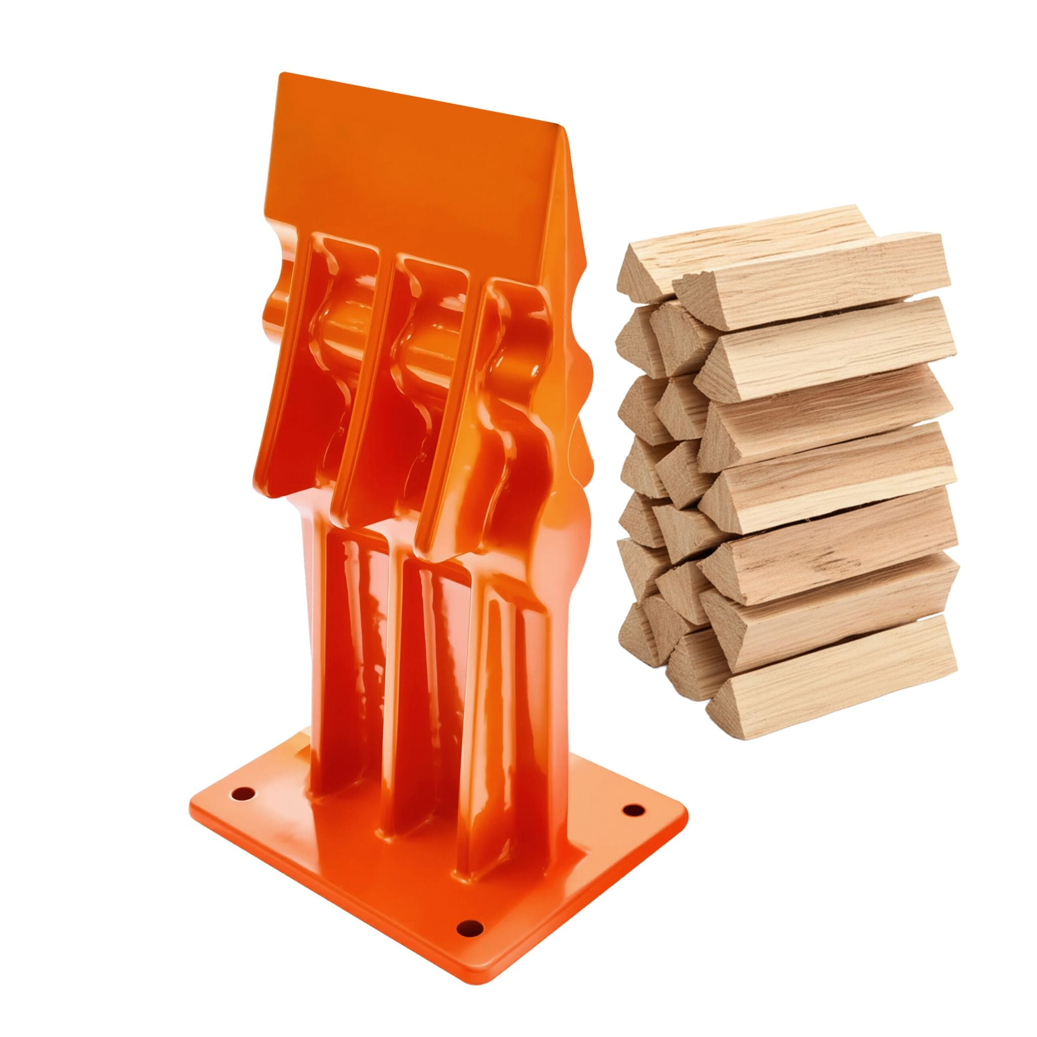 Manueller Holzspalter Orange von Relaxdays