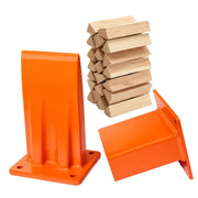 Manueller Holzspalter Orange von Relaxdays