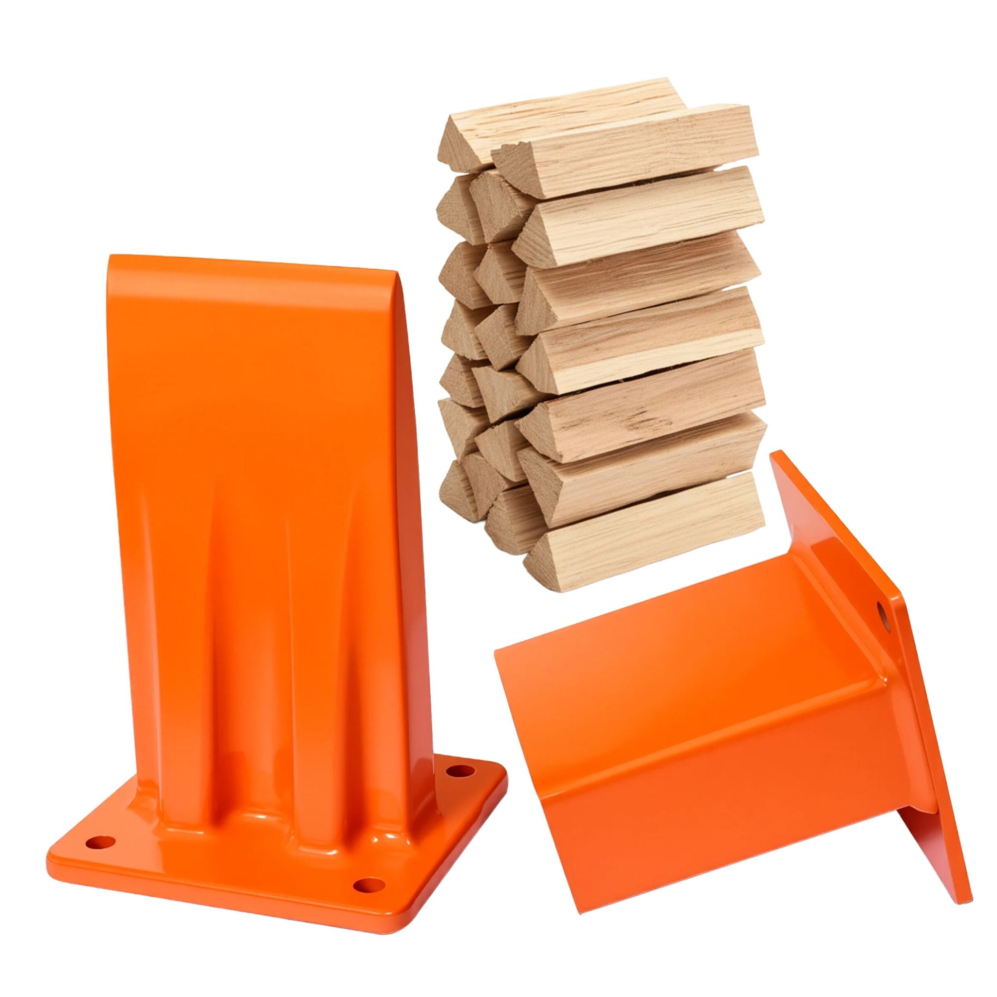 Manueller Holzspalter Orange von Relaxdays