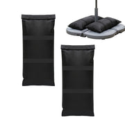 Befüllbare Sandsäcke 2er-Set Schwarz von Relaxdays