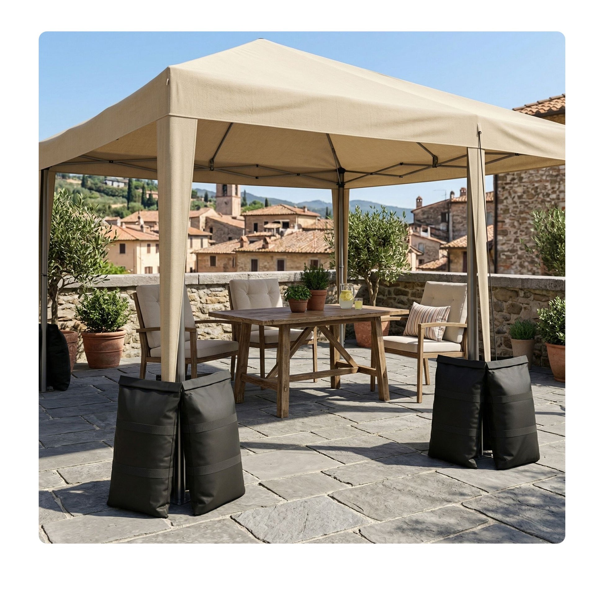 Befüllbare Sandsäcke 2er-Set Schwarz von Relaxdays