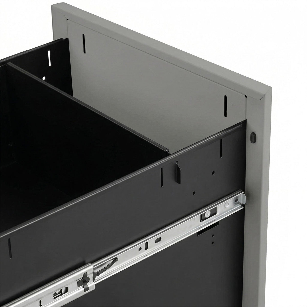 Abschliessbarer Rollcontainer Metall Schwarz-Grau von Relaxdays