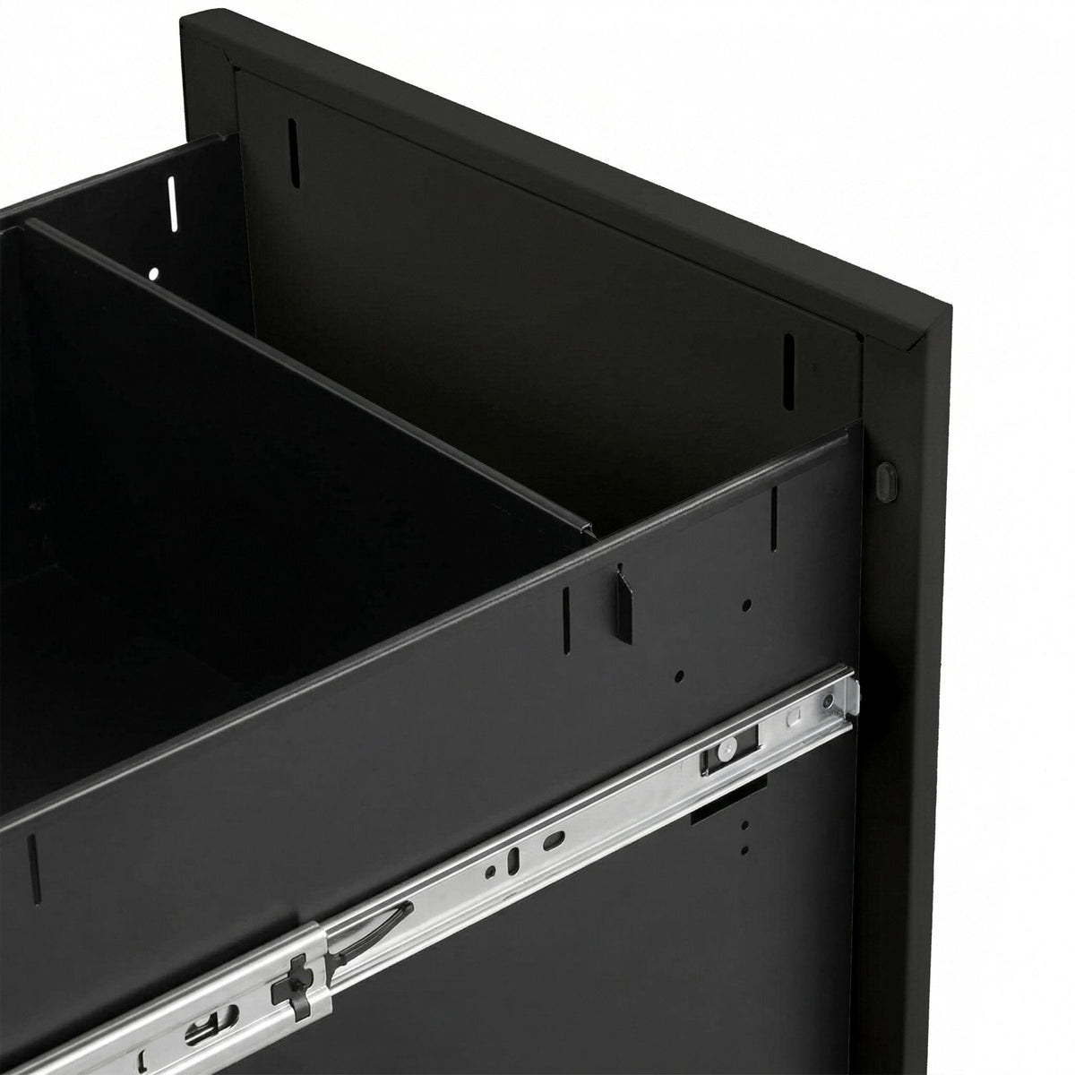 Abschliessbarer Rollcontainer Metall Schwarz von Relaxdays