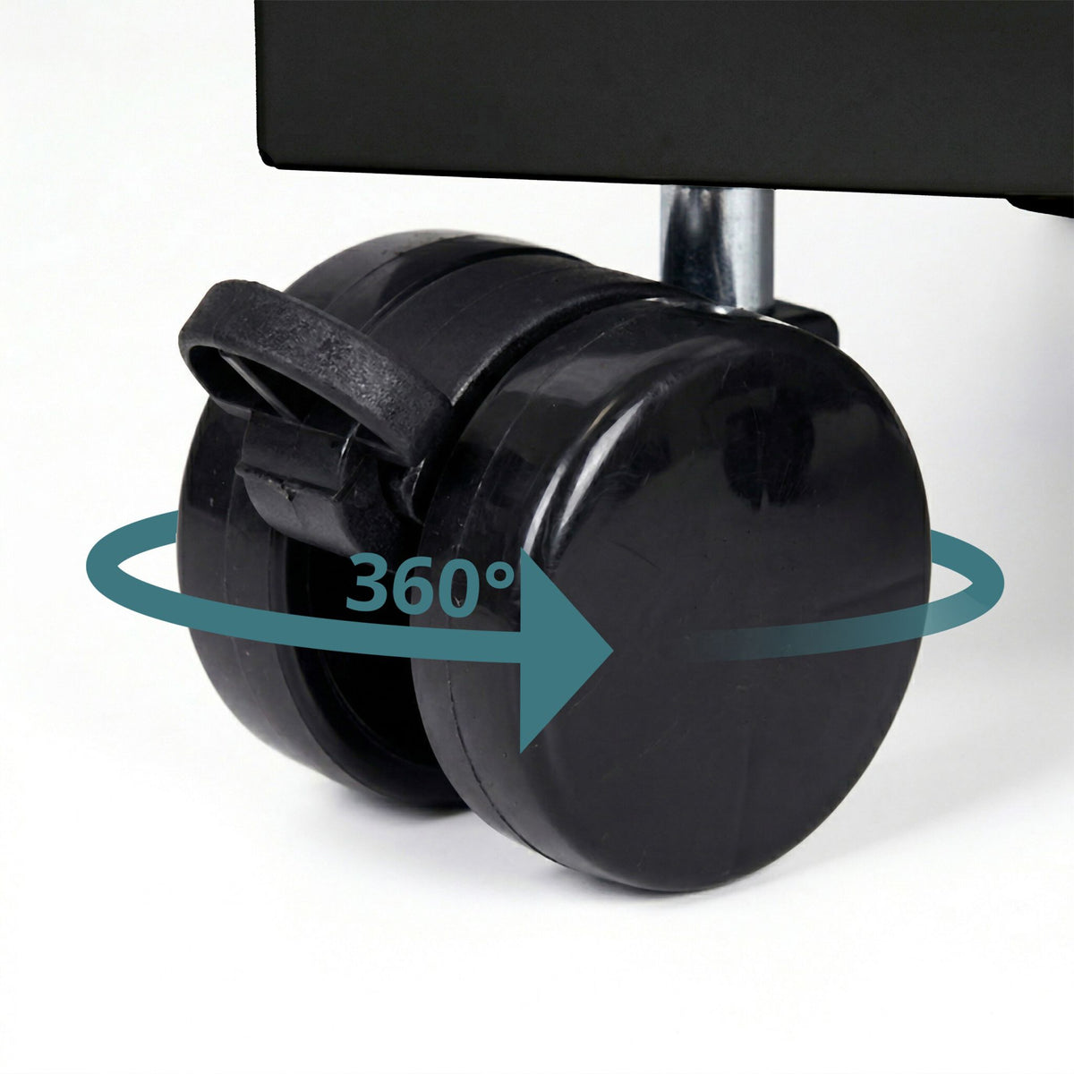 Abschliessbarer Rollcontainer Metall Schwarz von Relaxdays