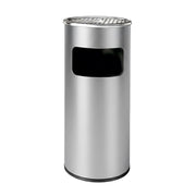 Standaschenbecher mit Inneneimer 30L Silber von Relaxdays