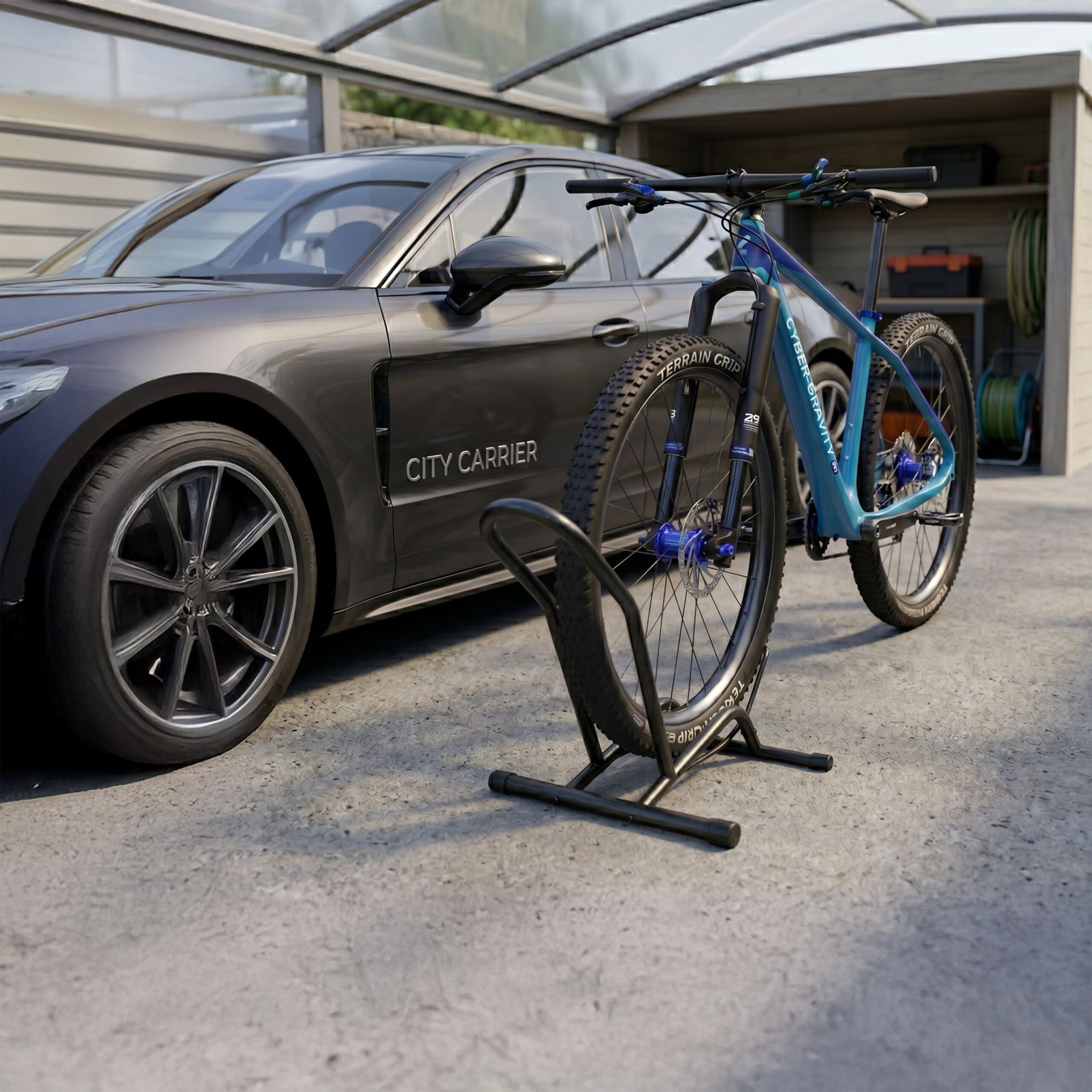 Fahrradständer bis 29 Zoll Schwarz von Relaxdays